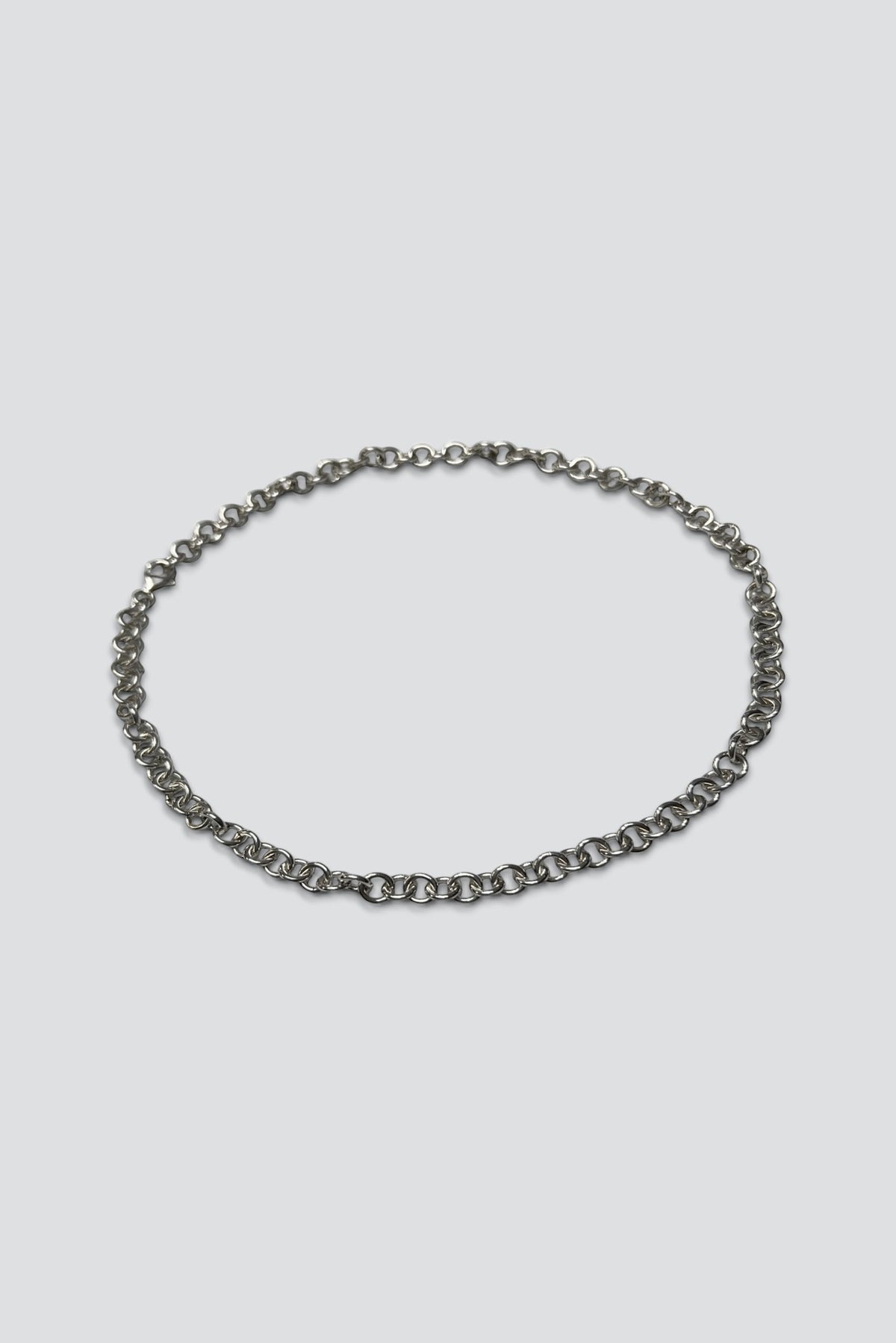 Sterling Silver Circle Link Necklace