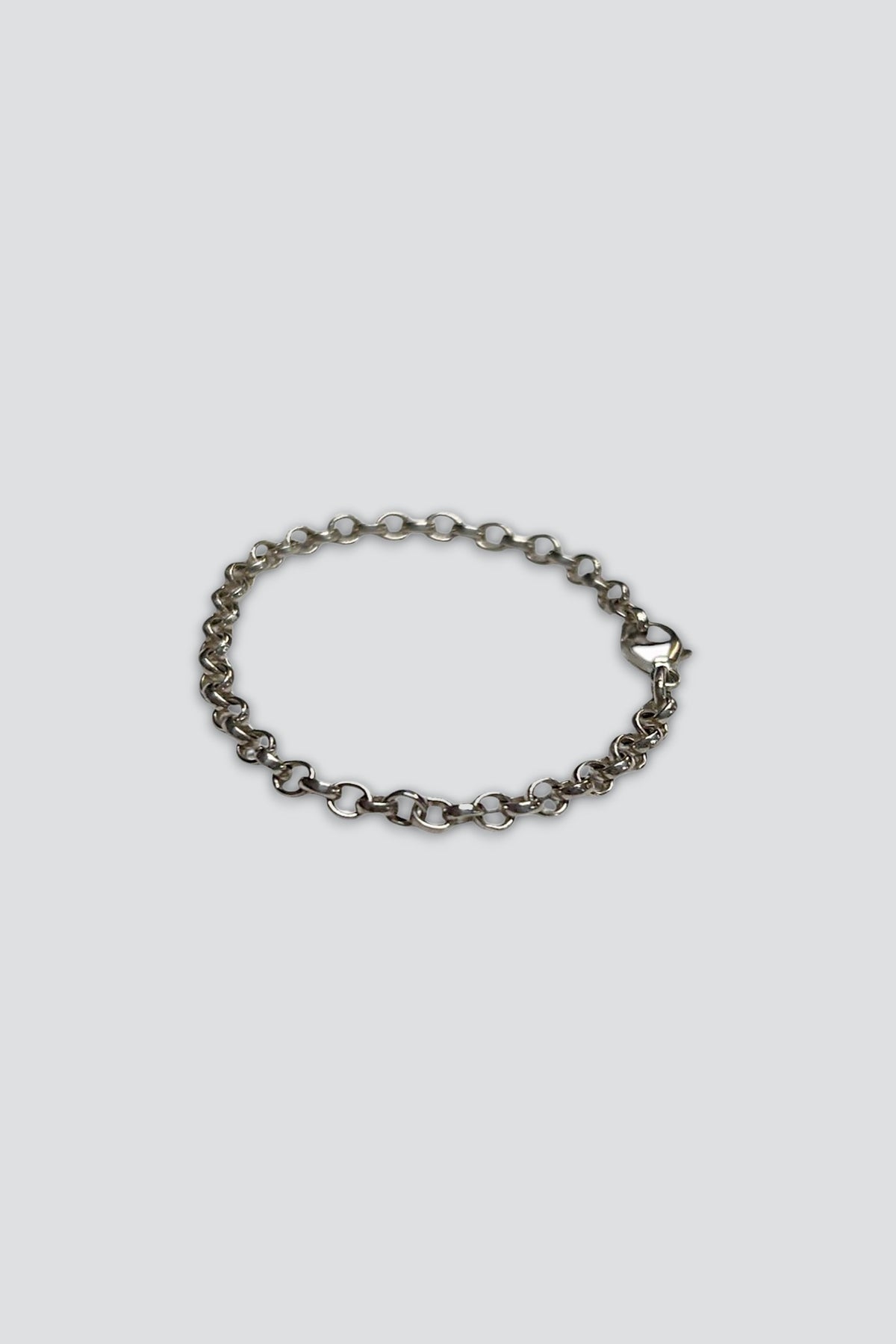 Sterling Silver Thin Rolo Chain Bracelet