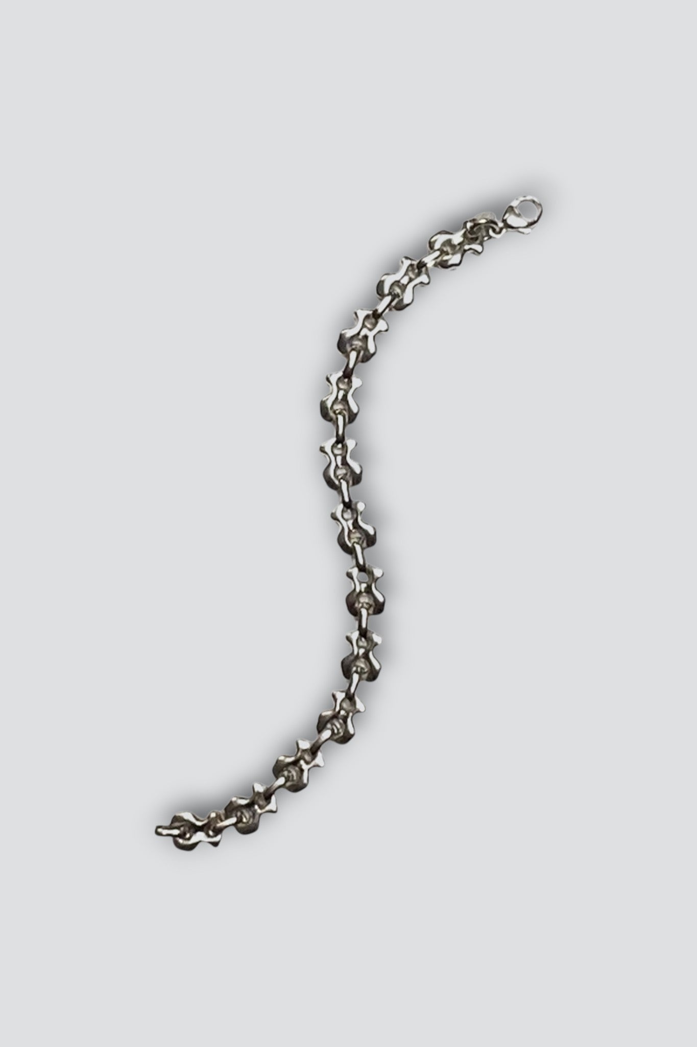 Sterling Silver Puff Link Bracelet