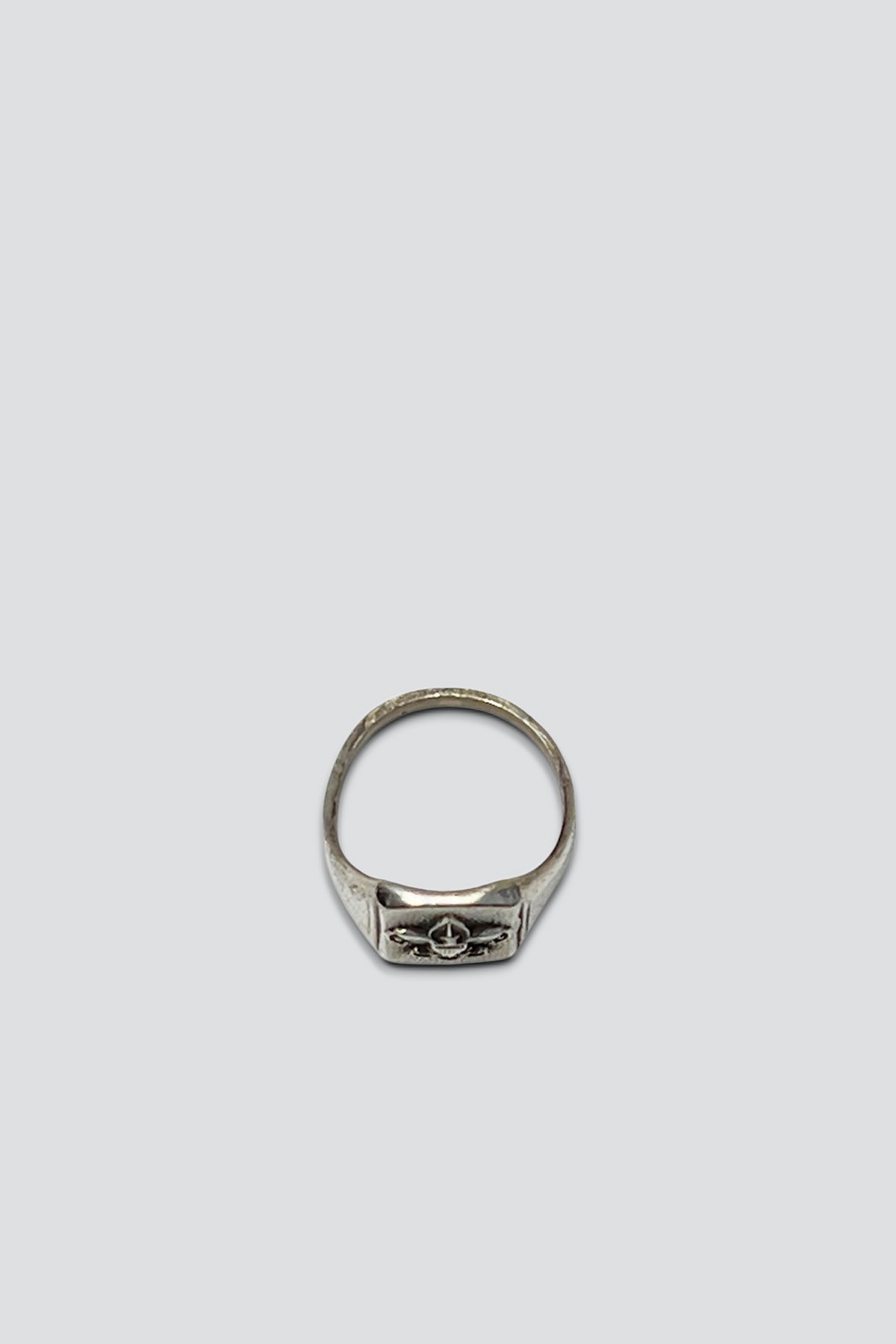 Sterling Silver Fluer Square Ring