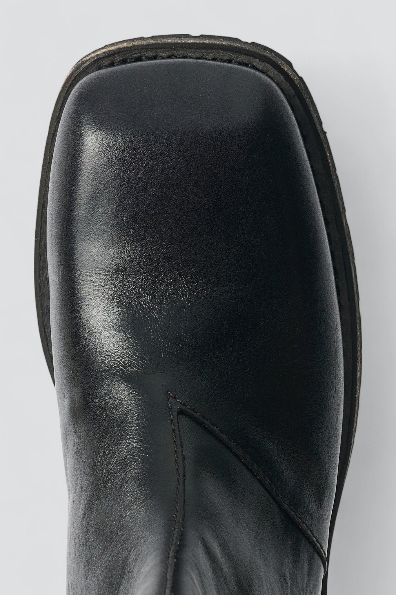 Black Leather Engine Boot