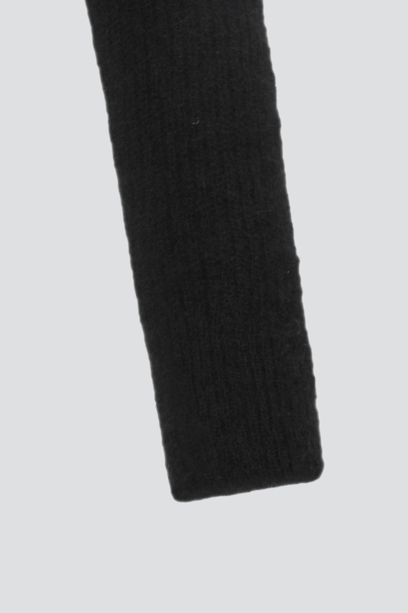 Black Round Neck Sheer Cardigan