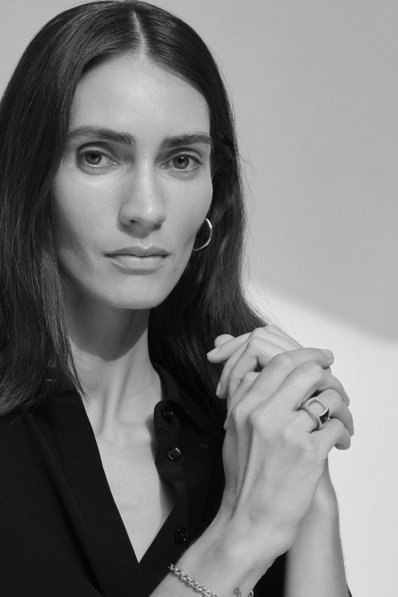 Silver Cushion Open Ring