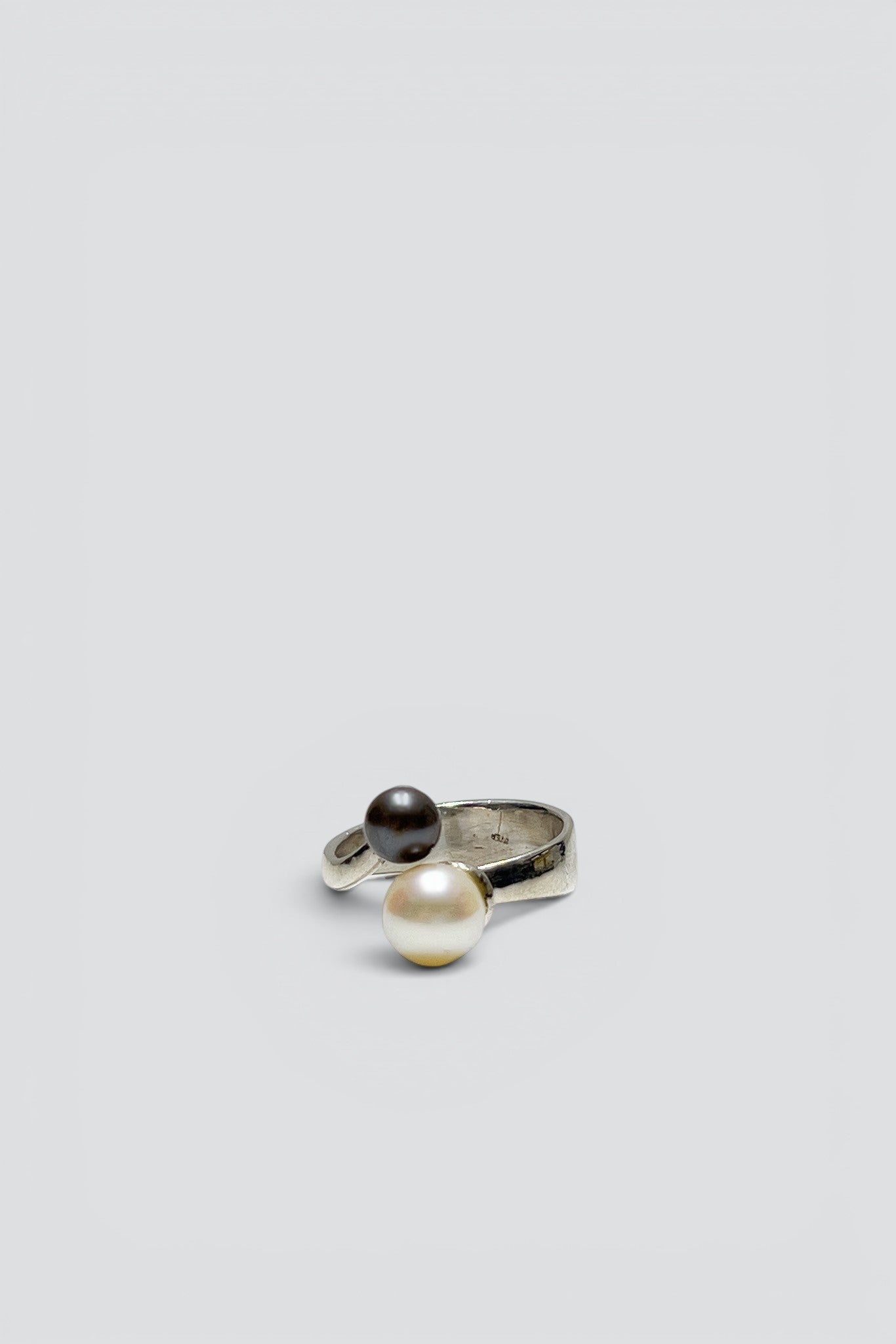 Sterling Silver 2 Pearl Wrap Ring