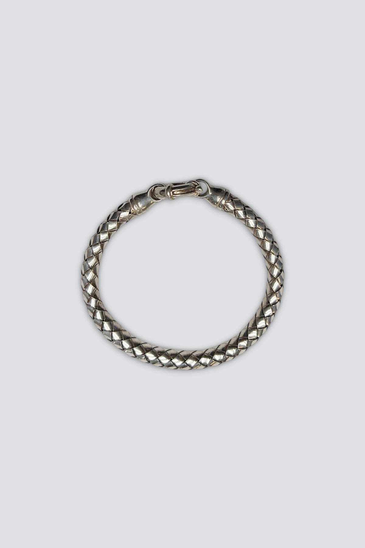 Sterling Silver Woven Tube Chain Bracelet