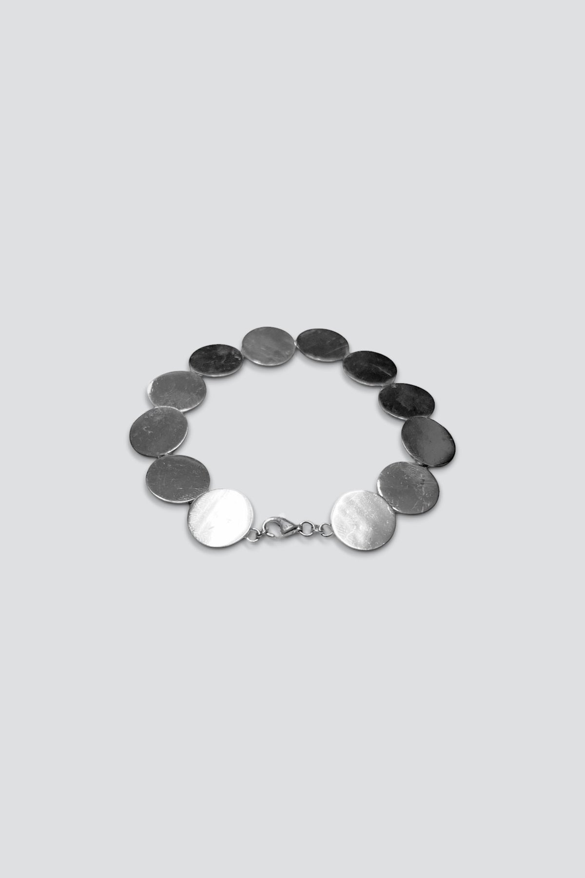 Sterling Silver Disc Link Bracelet