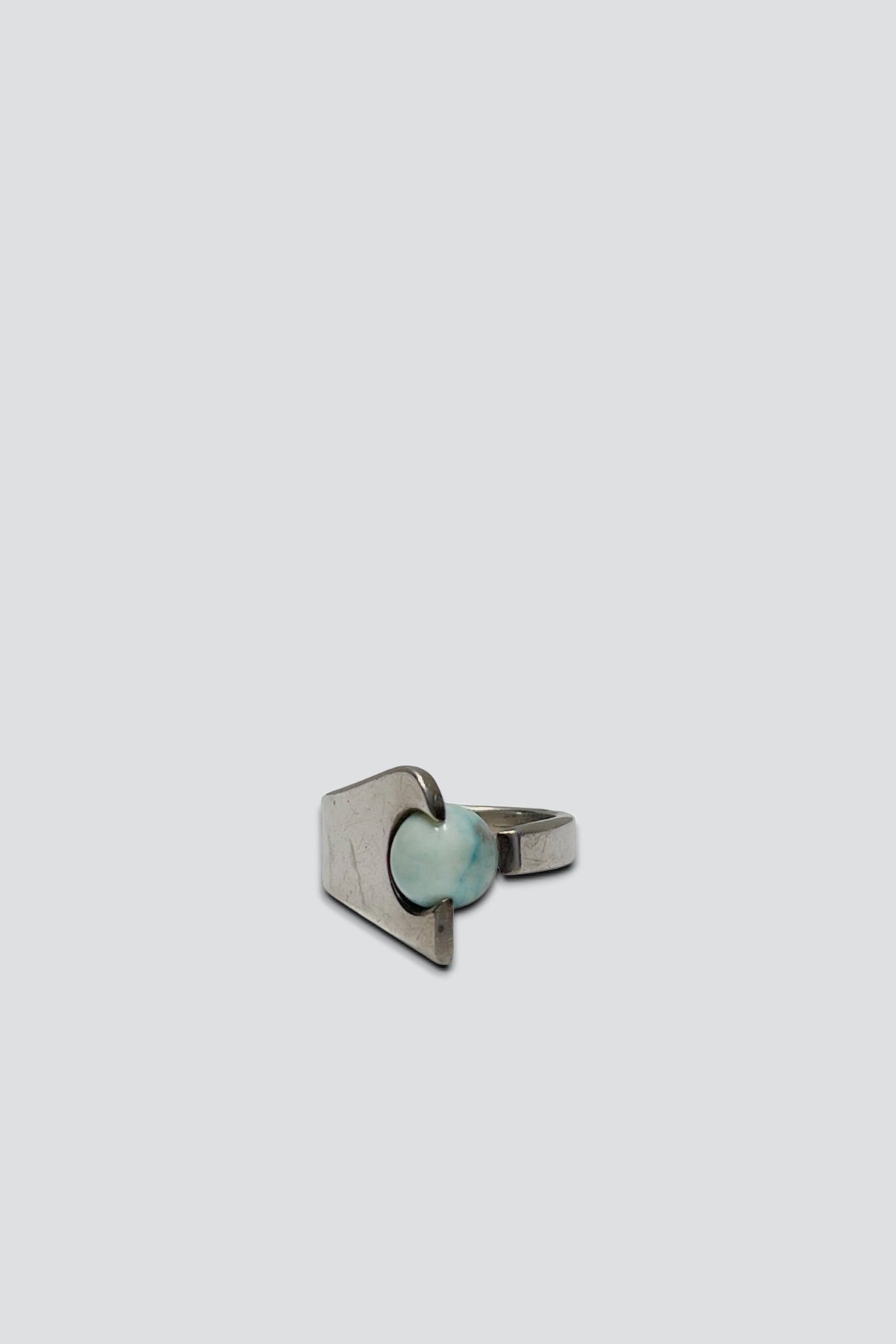 Sterling Silver Larimar Stone Ring