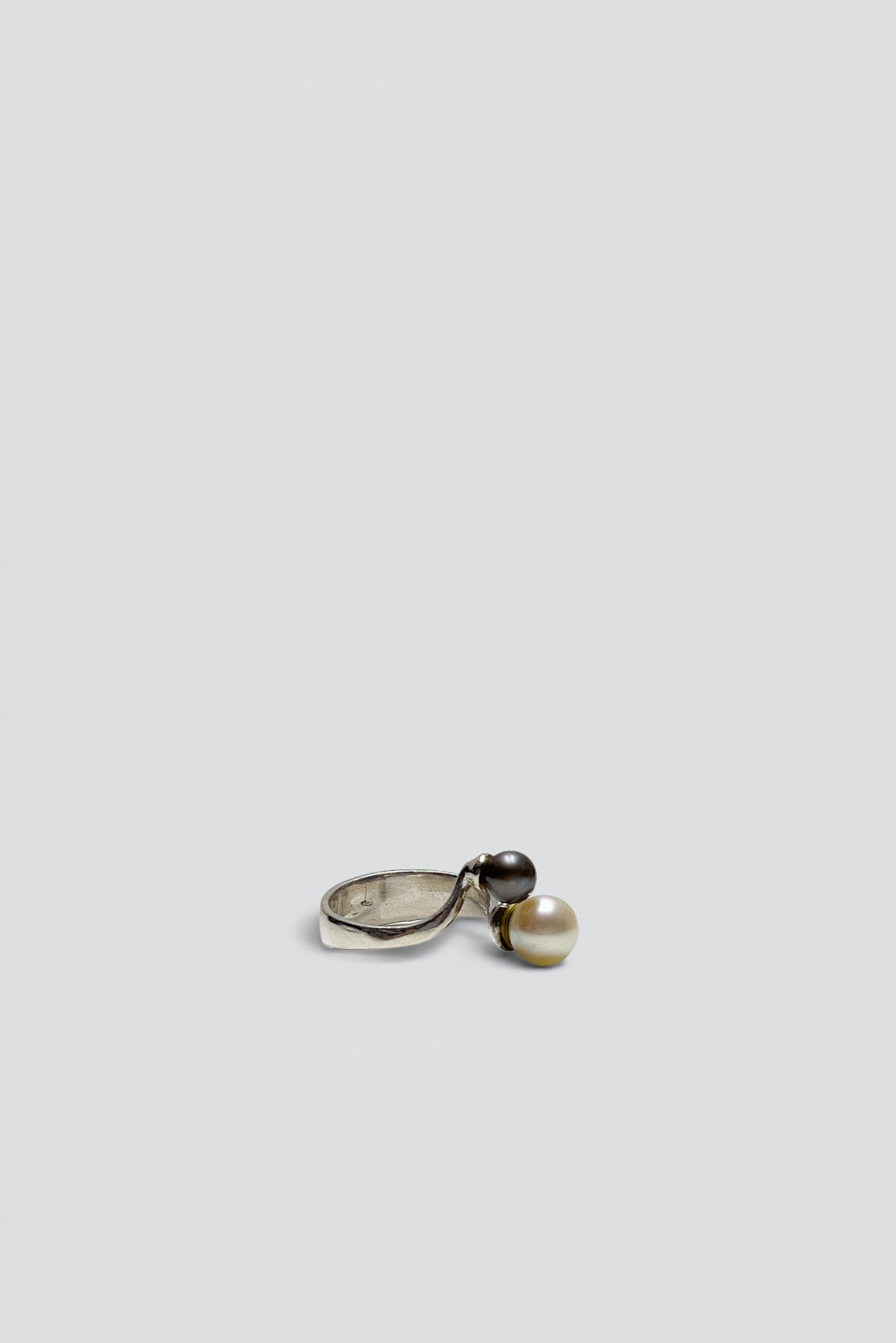 Sterling Silver 2 Pearl Wrap Ring