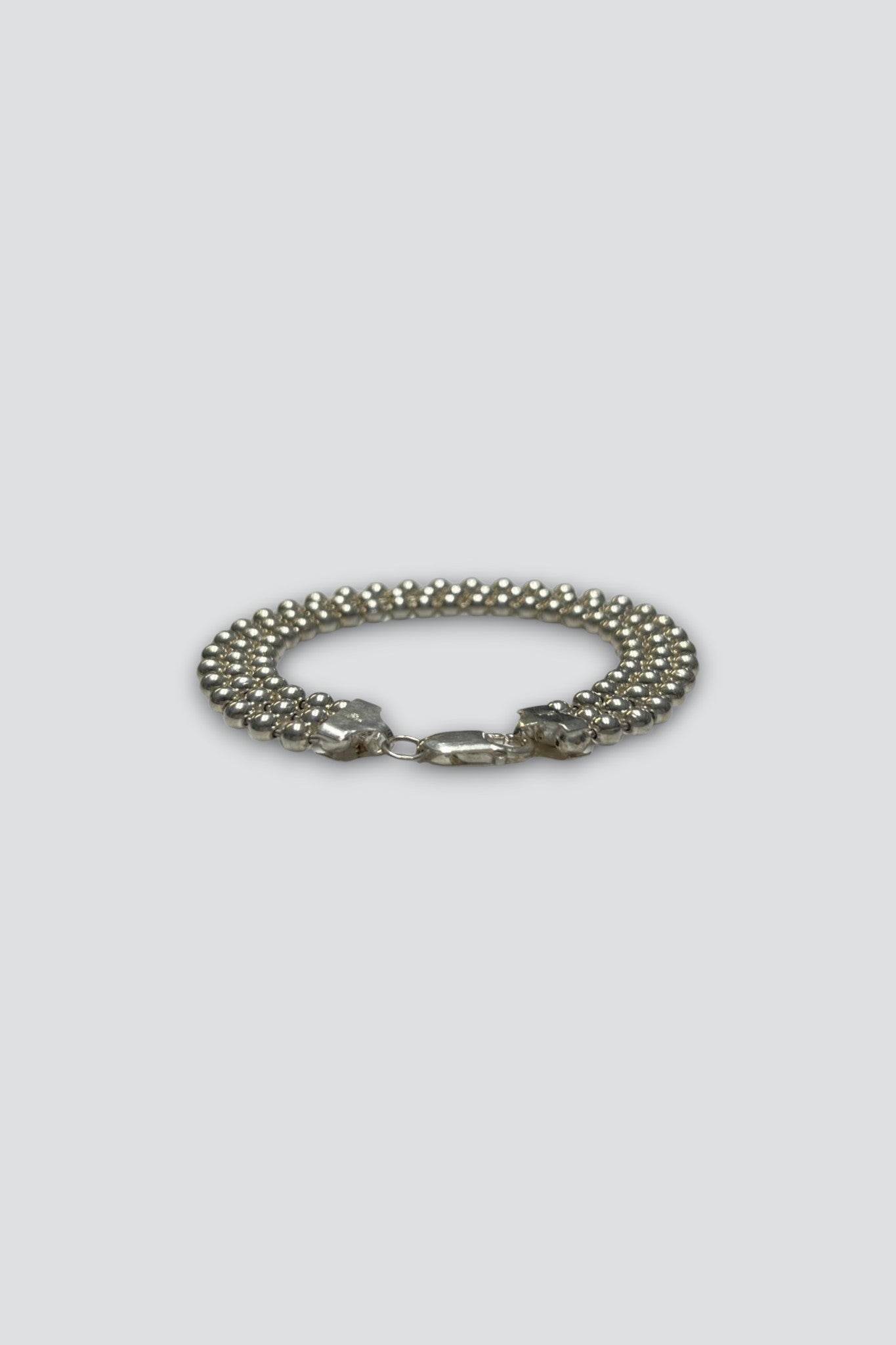 Sterling Silver Triple Ball Bead Bracelet