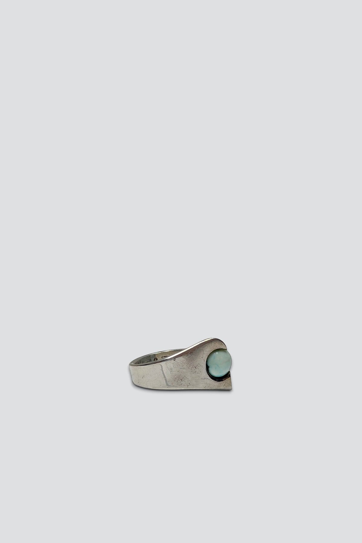 Sterling Silver Larimar Stone Ring