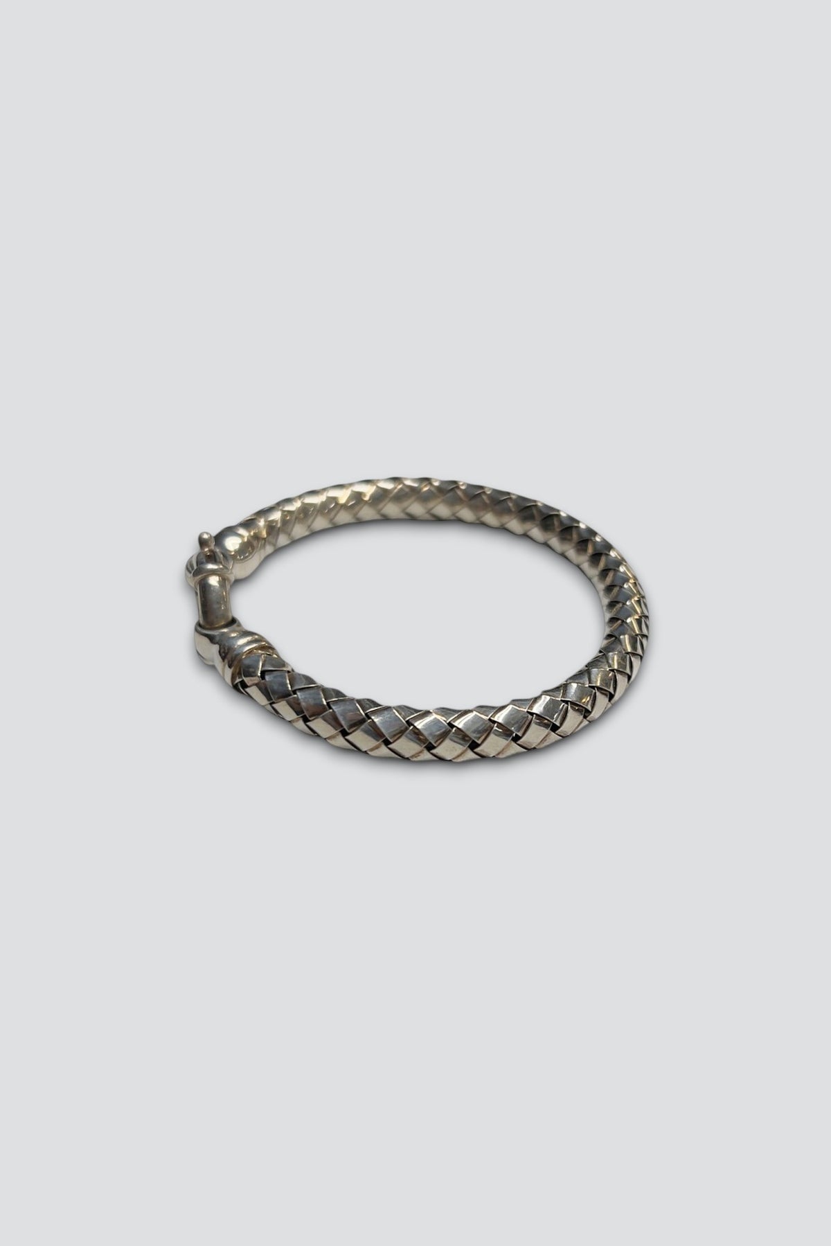 Sterling Silver Woven Tube Chain Bracelet