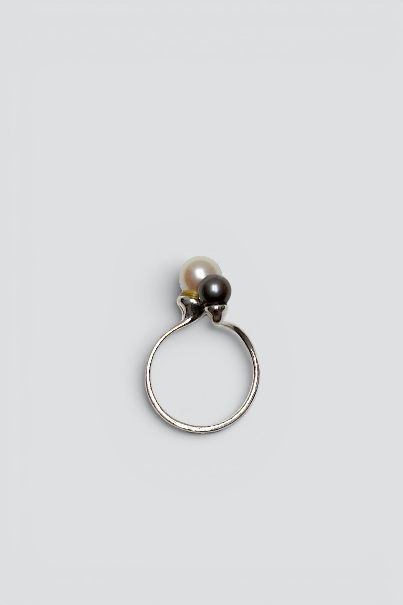 Sterling Silver 2 Pearl Wrap Ring
