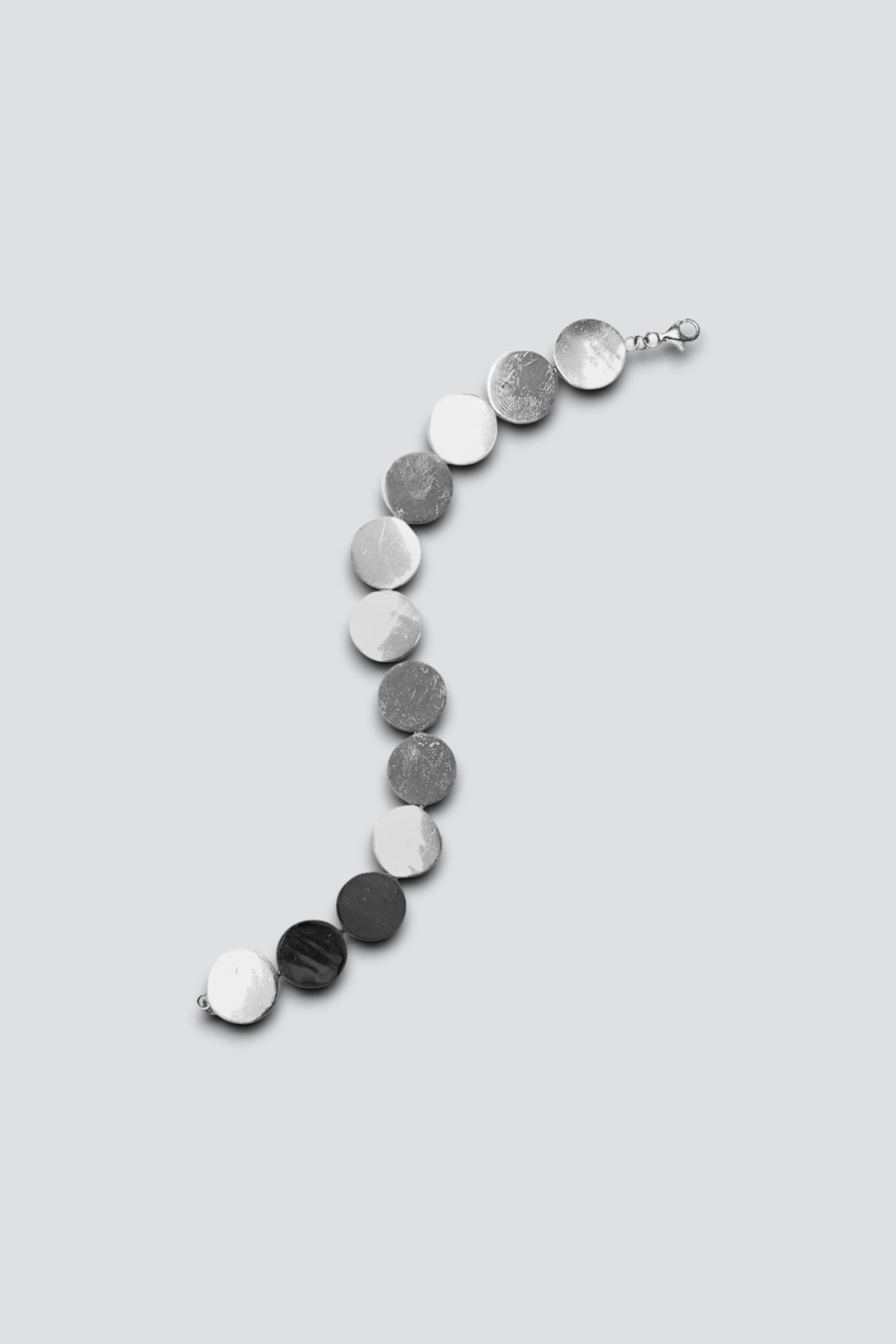 Sterling Silver Disc Link Bracelet