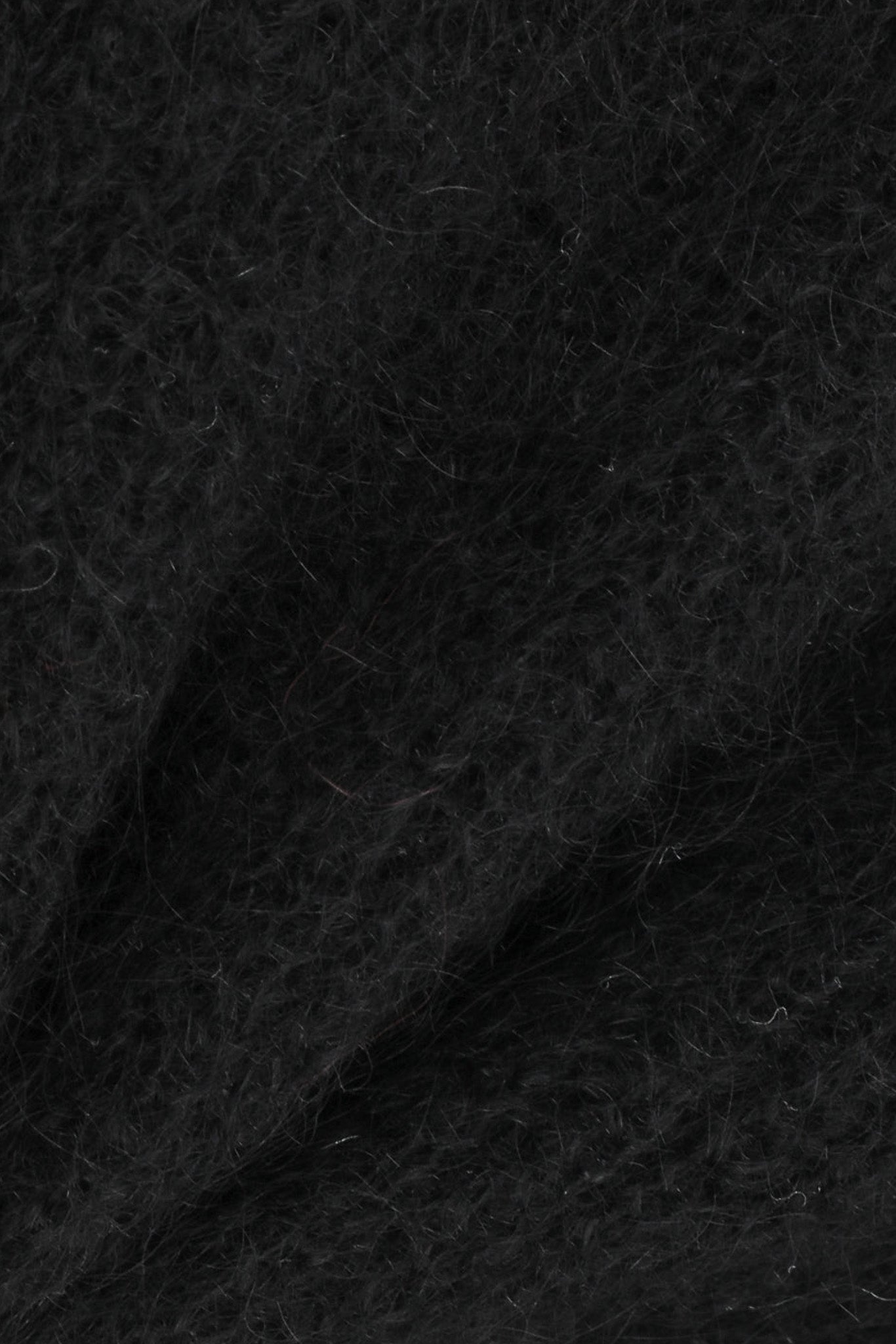 Black Round Neck Sheer Cardigan