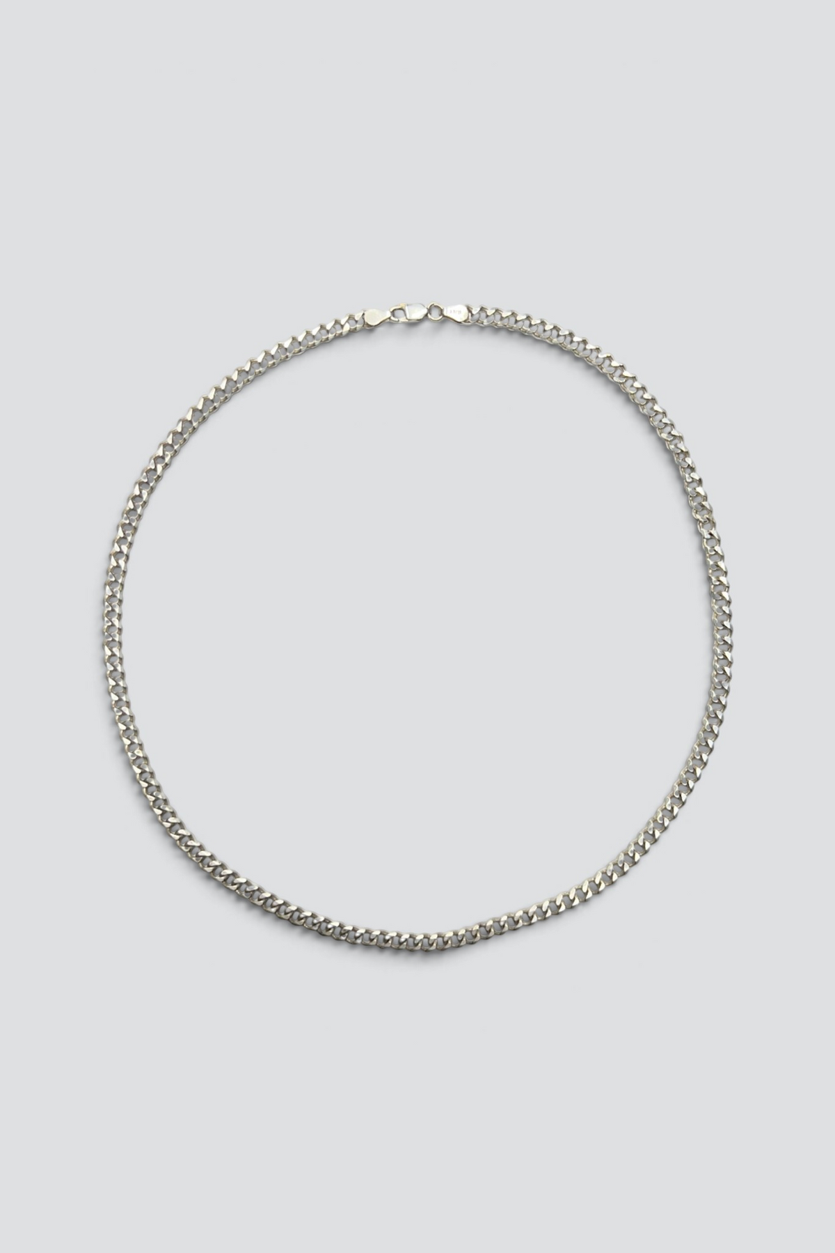 Sterling Silver Curb Chain Necklace