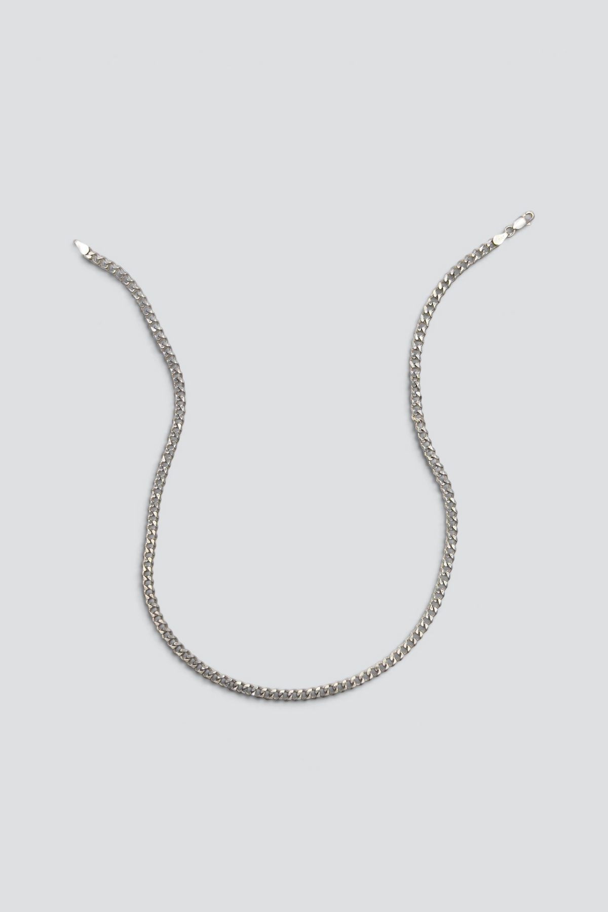 Sterling Silver Curb Chain Necklace