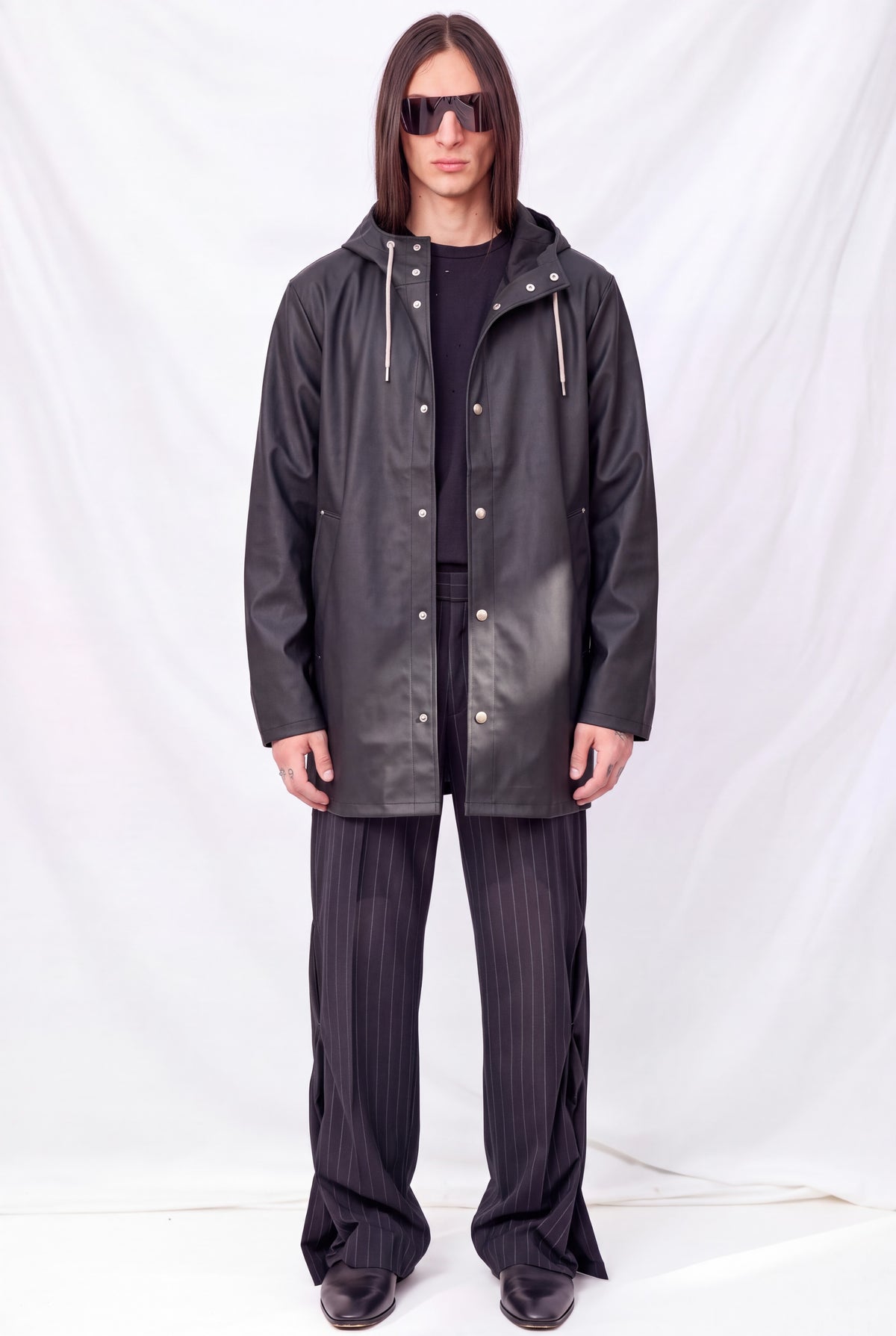 Black Stockholm Lightweight Raincoat