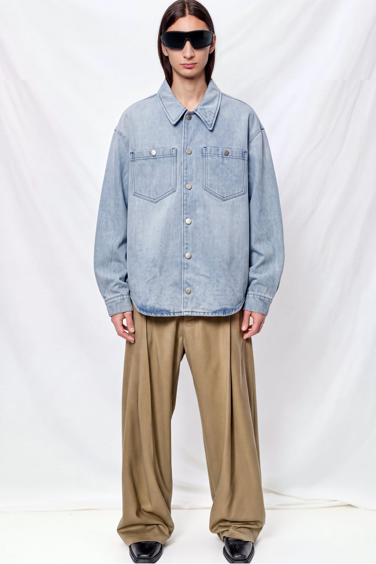 Indigo Blue Denim Ruedo Larga Jacket