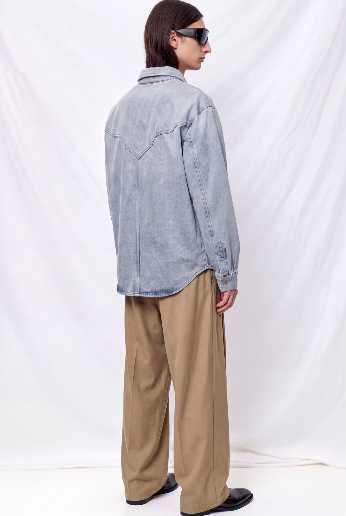 Indigo Blue Denim Ruedo Larga Jacket