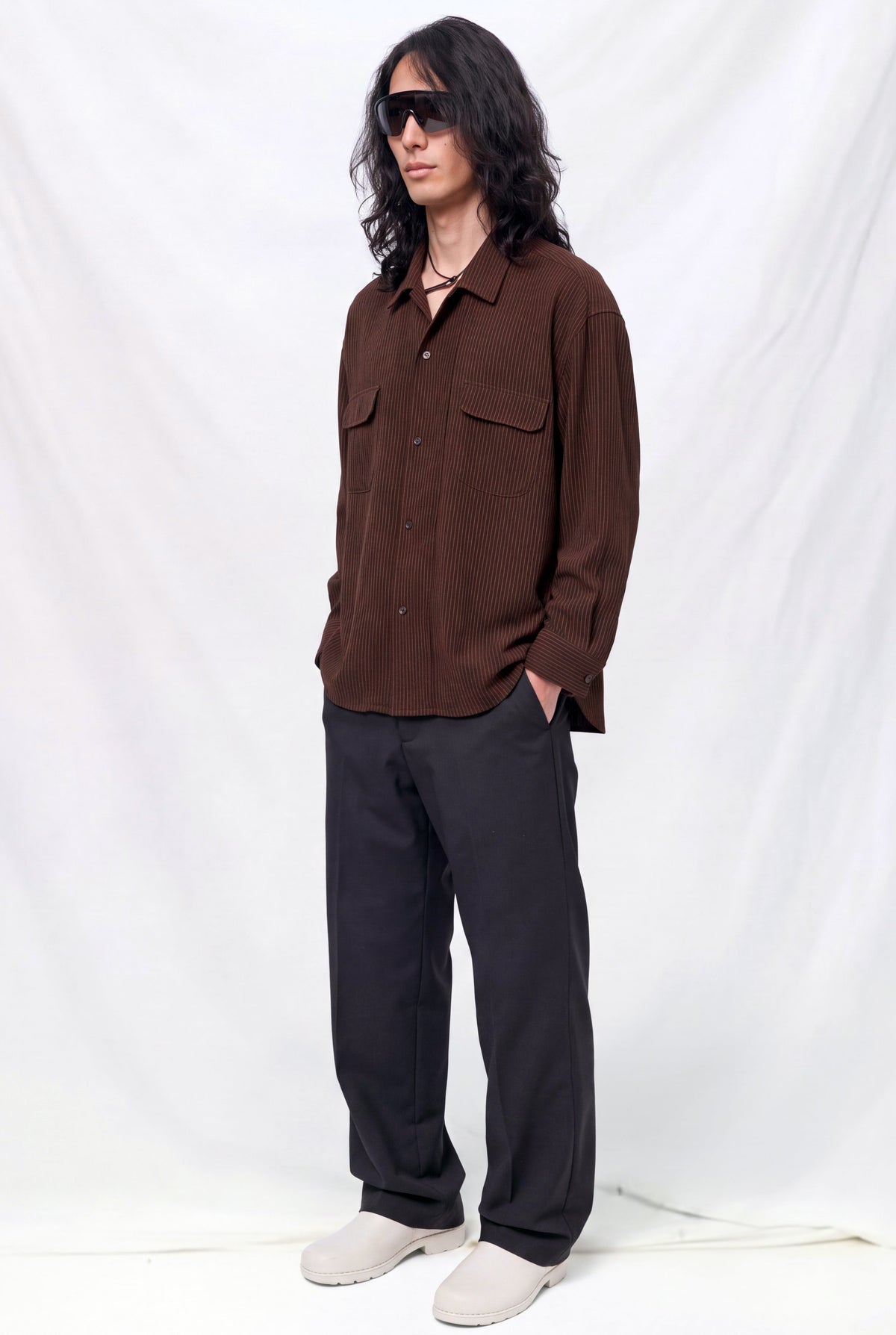 Black Suiting Curve Pant