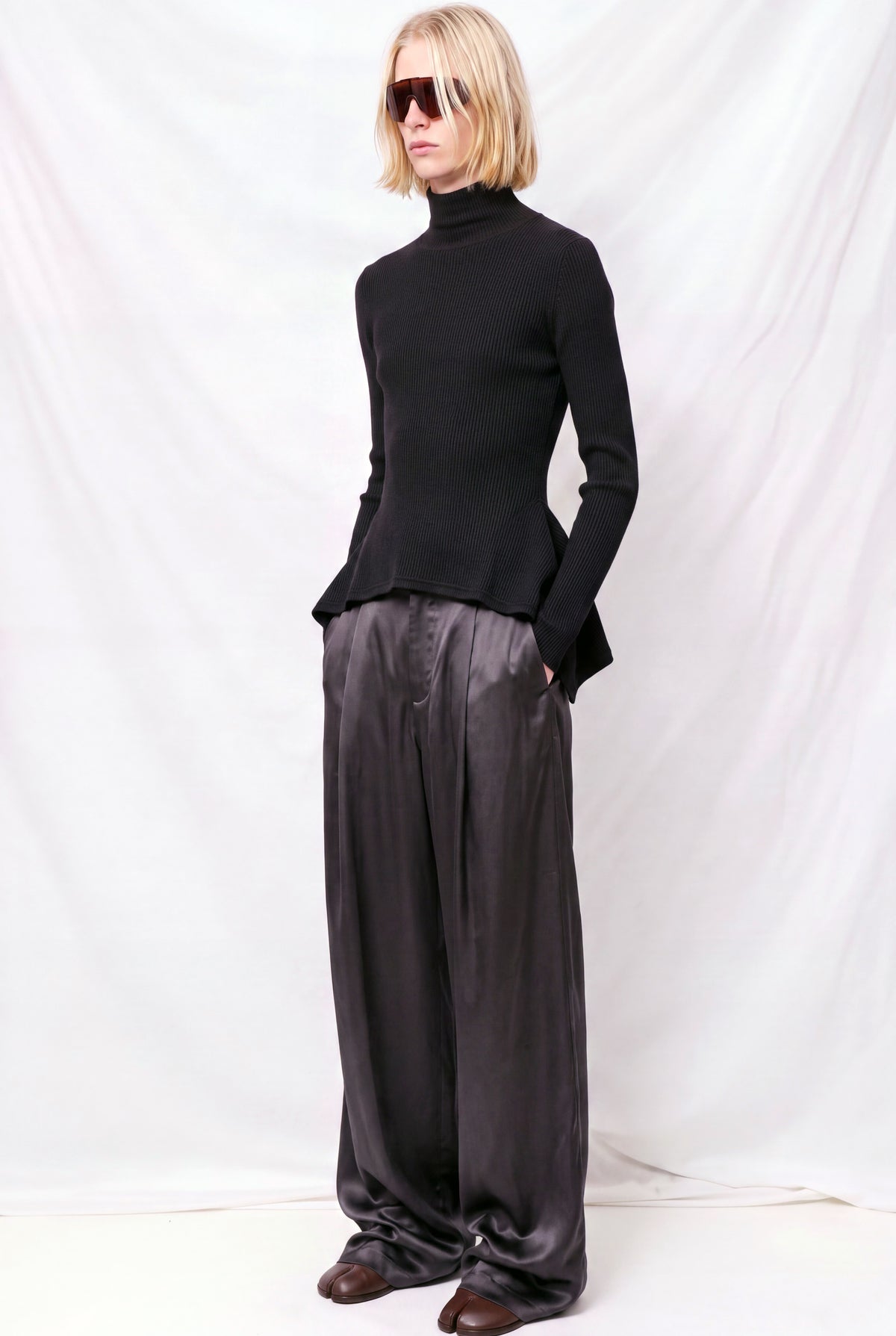 Black Pointy Turtleneck