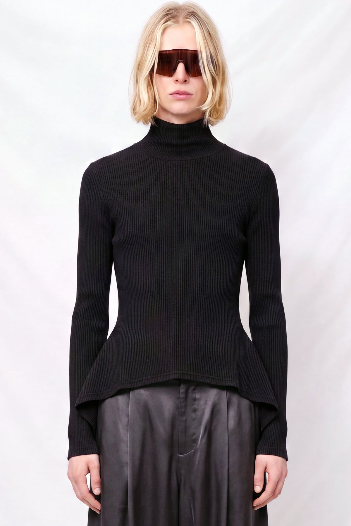 Black Pointy Turtleneck