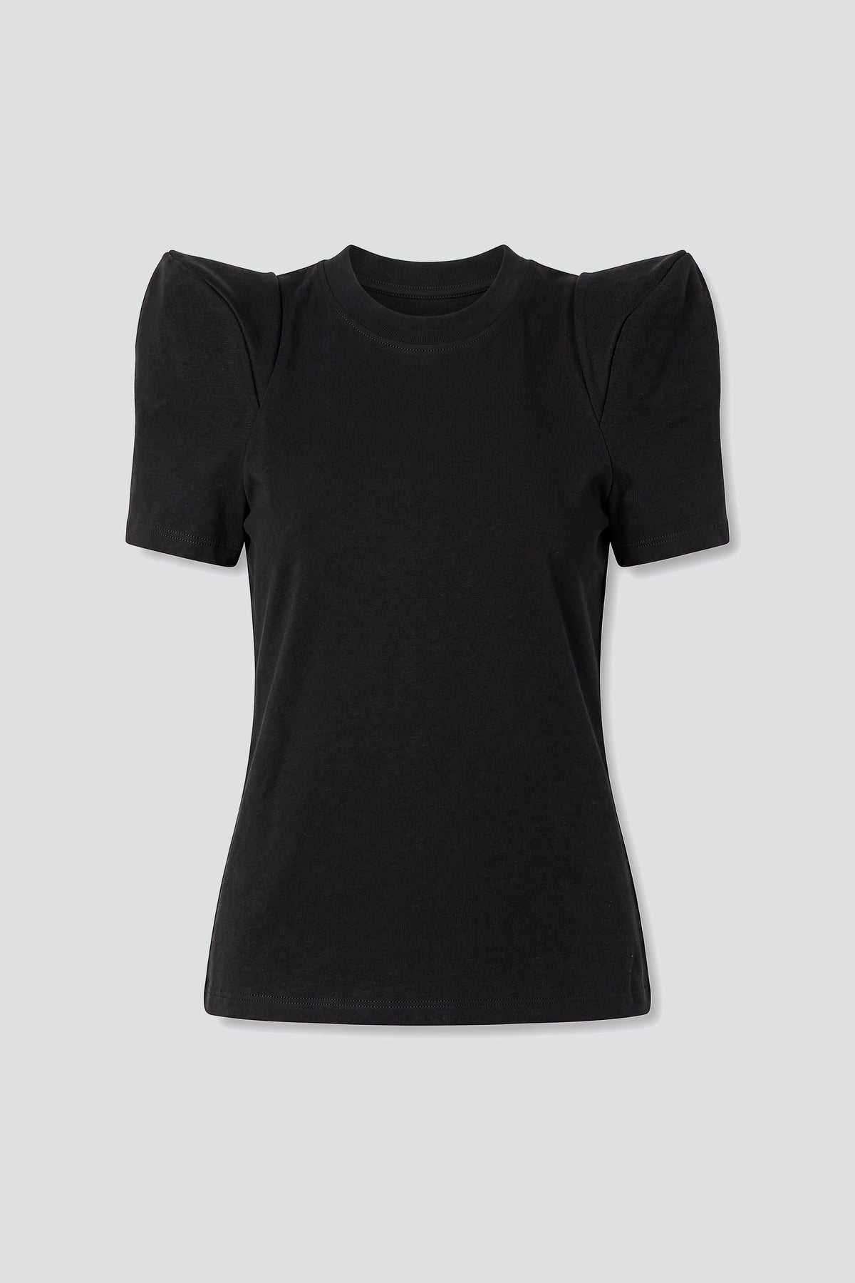 Black Foamy Shoulder Tee