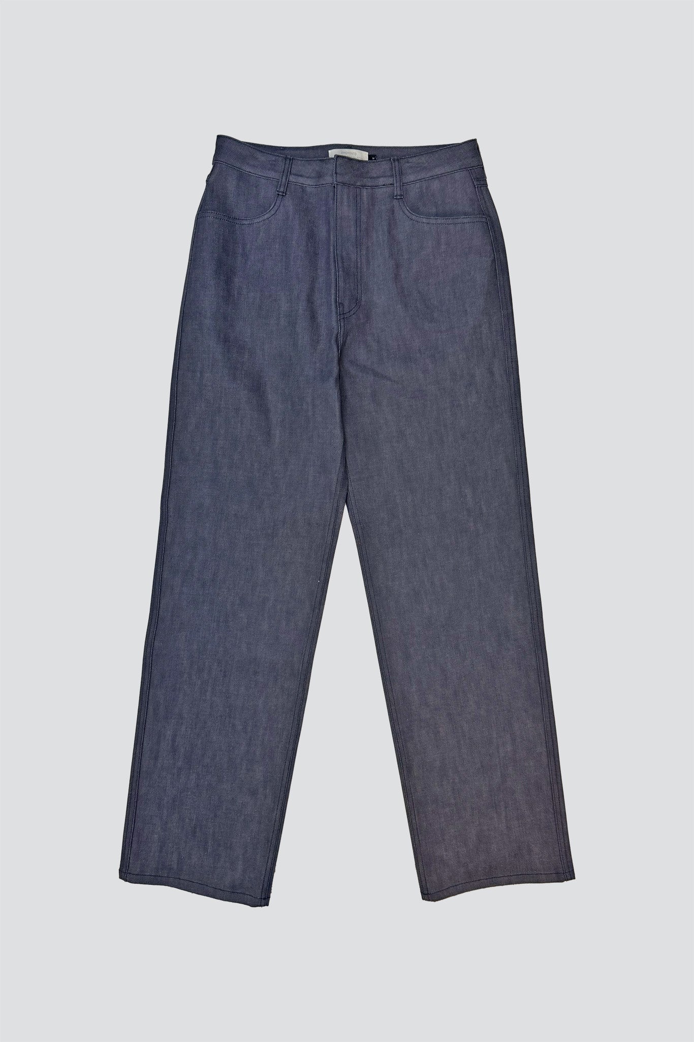 Blue Straight Fit Denim Pant