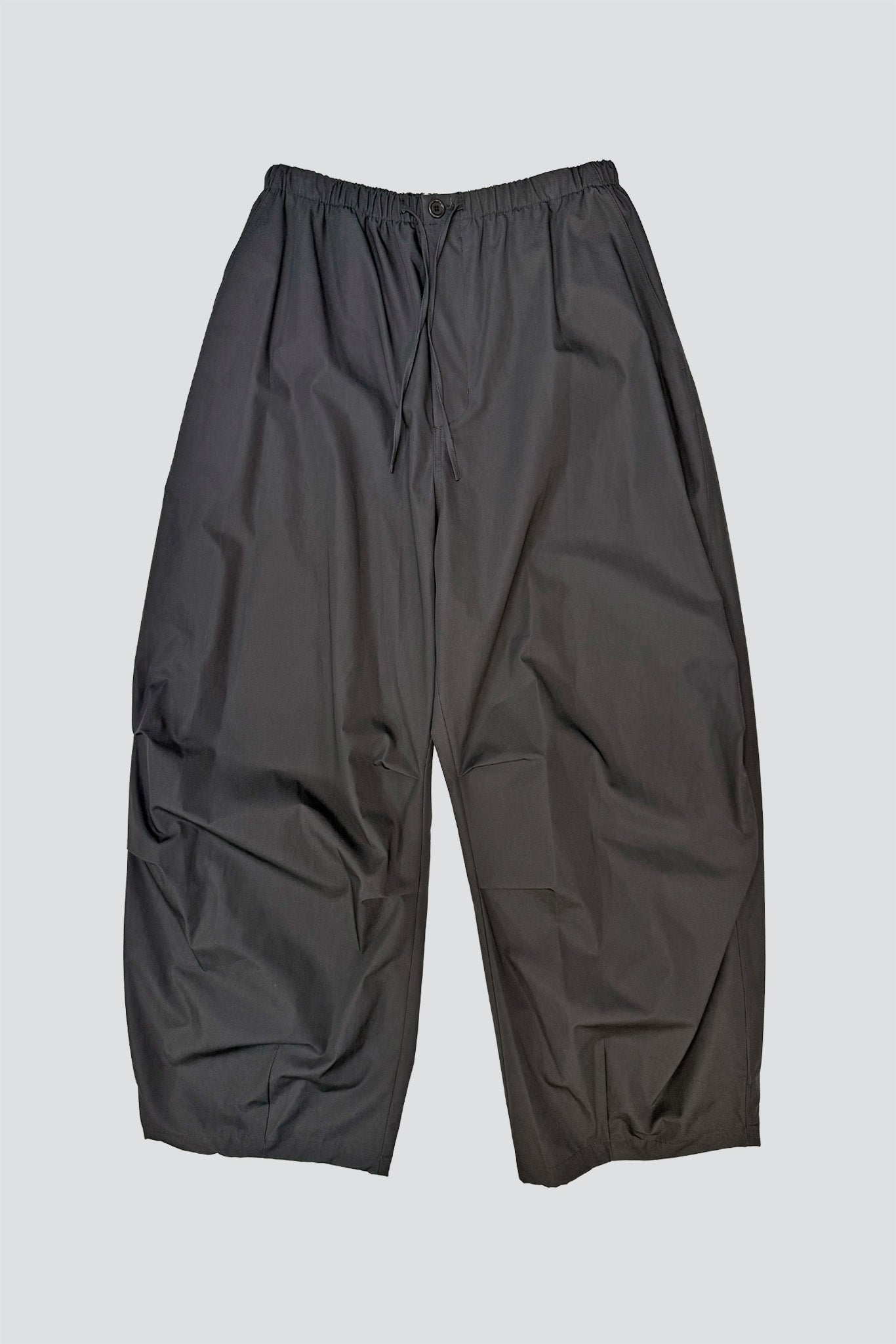 Charcoal Drawstring Wide Fatigue Pants