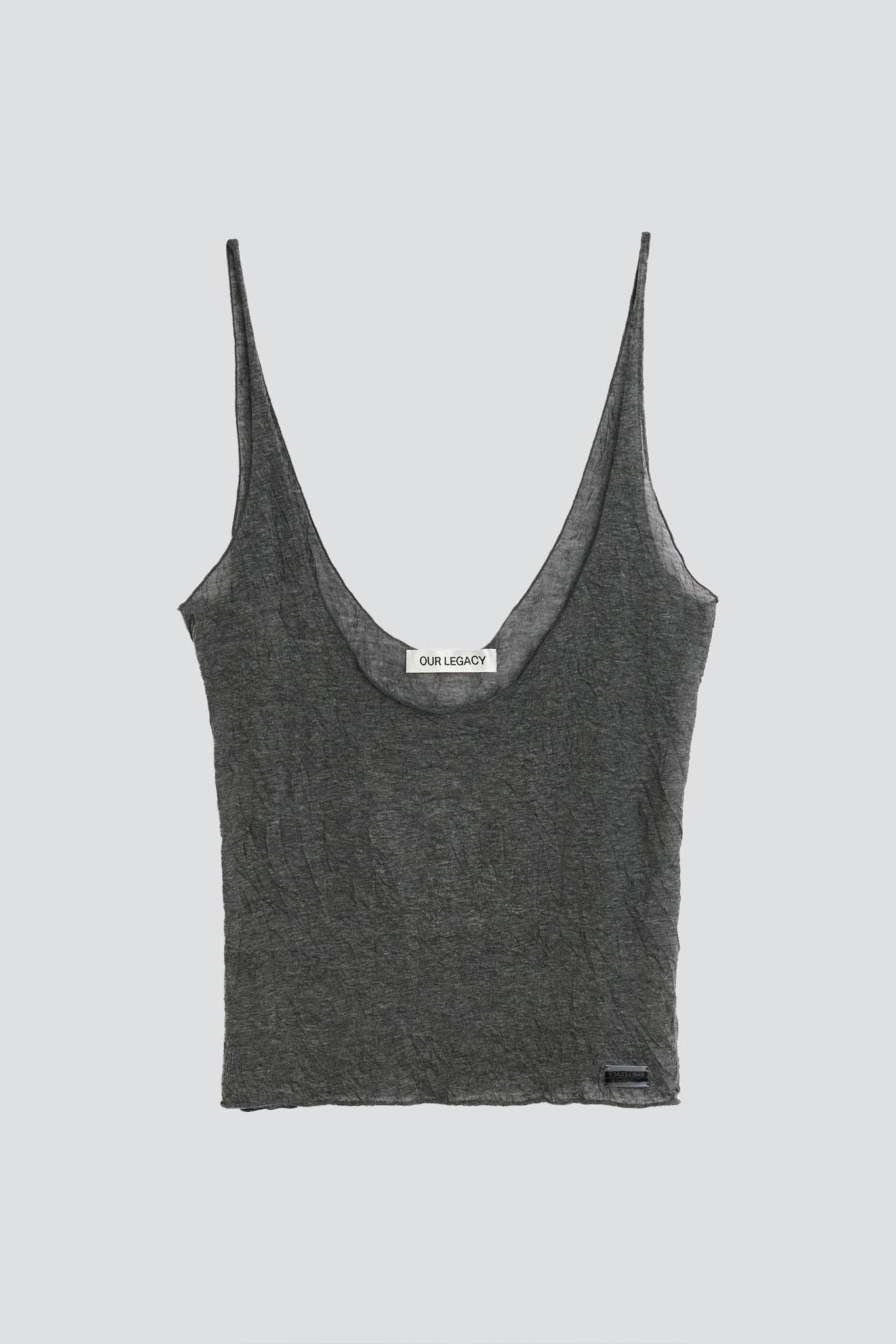 Anthracite Crinkle Gauze Bathe Tank
