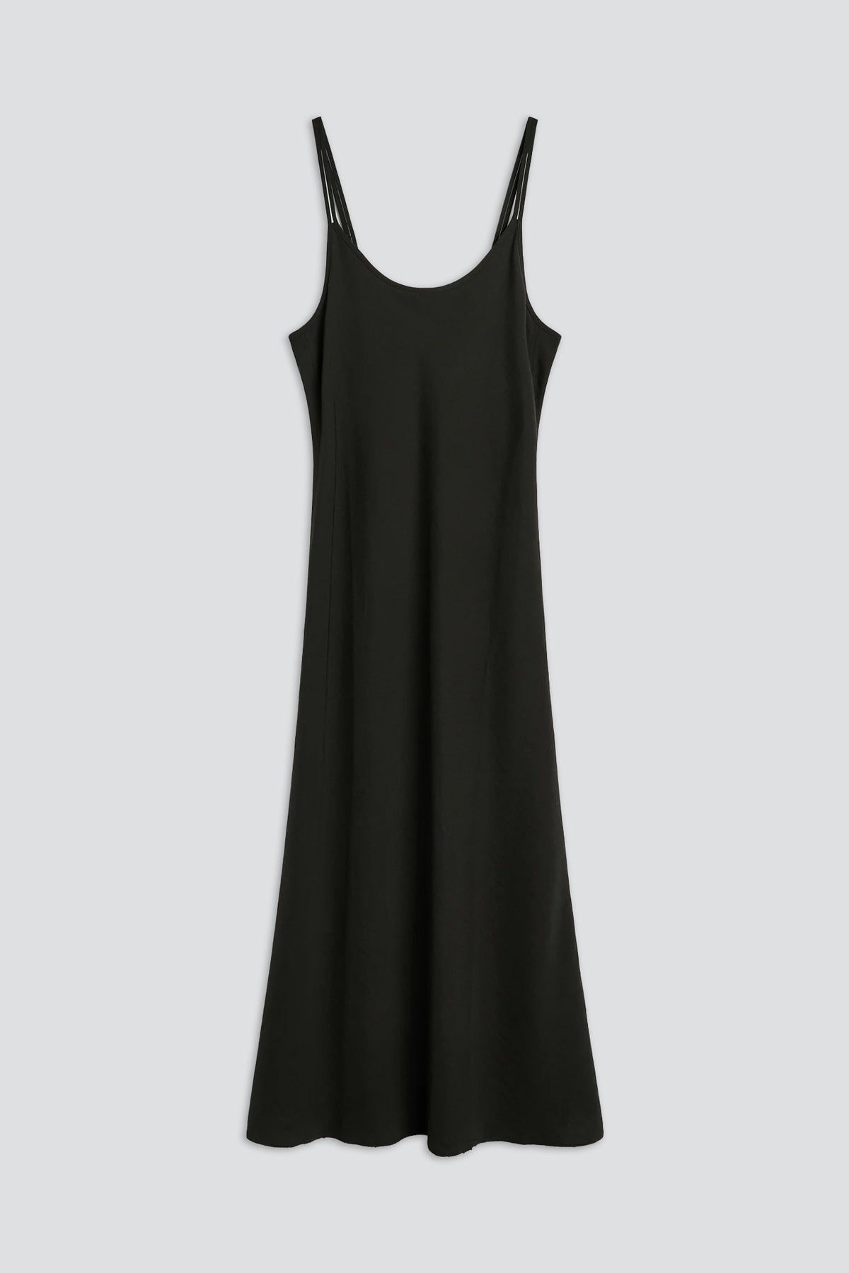 Ashen Black Warmth Viscose Glide Dress