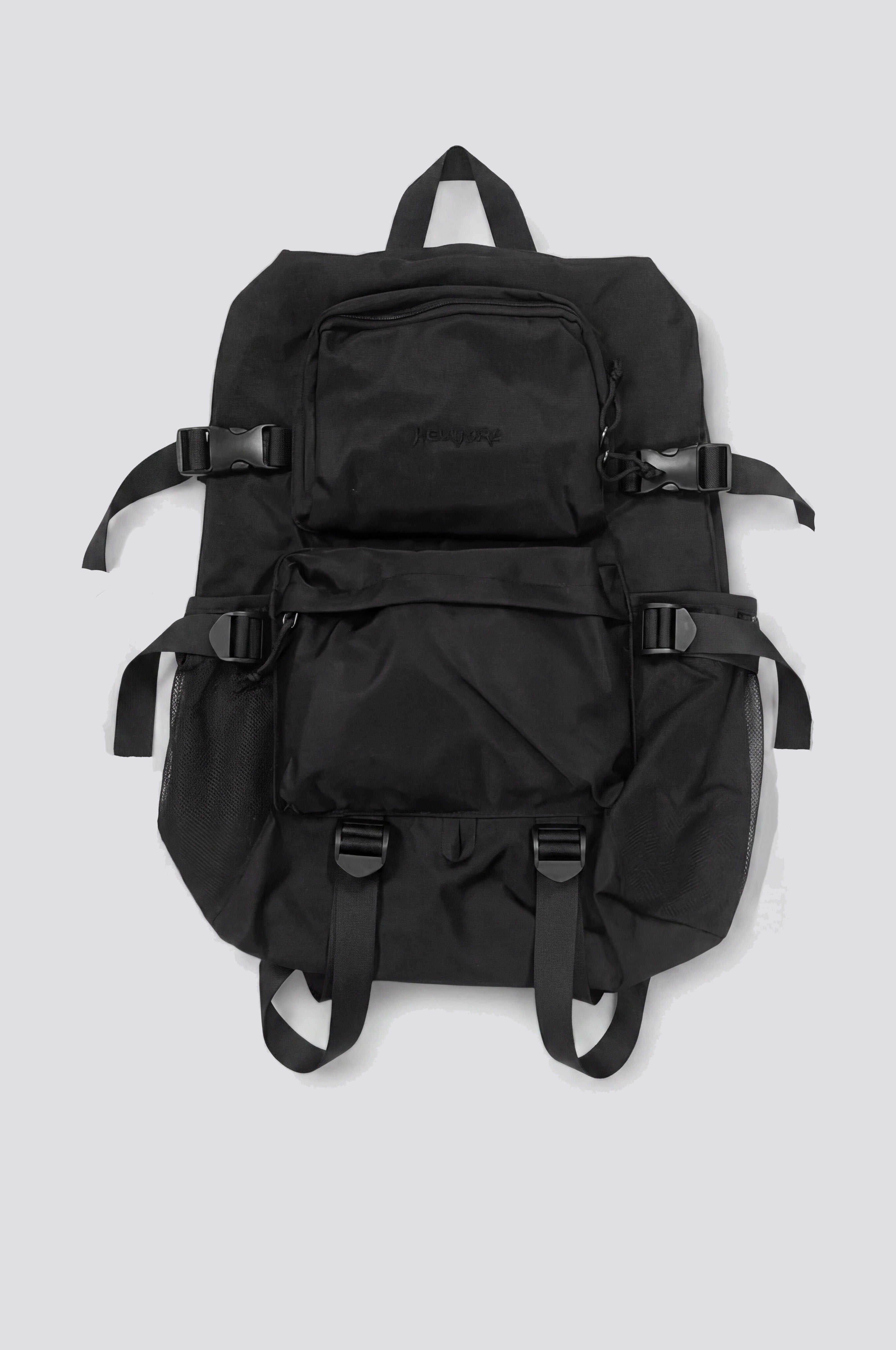 Nylon Embroidered New York Logo Strap Backpack