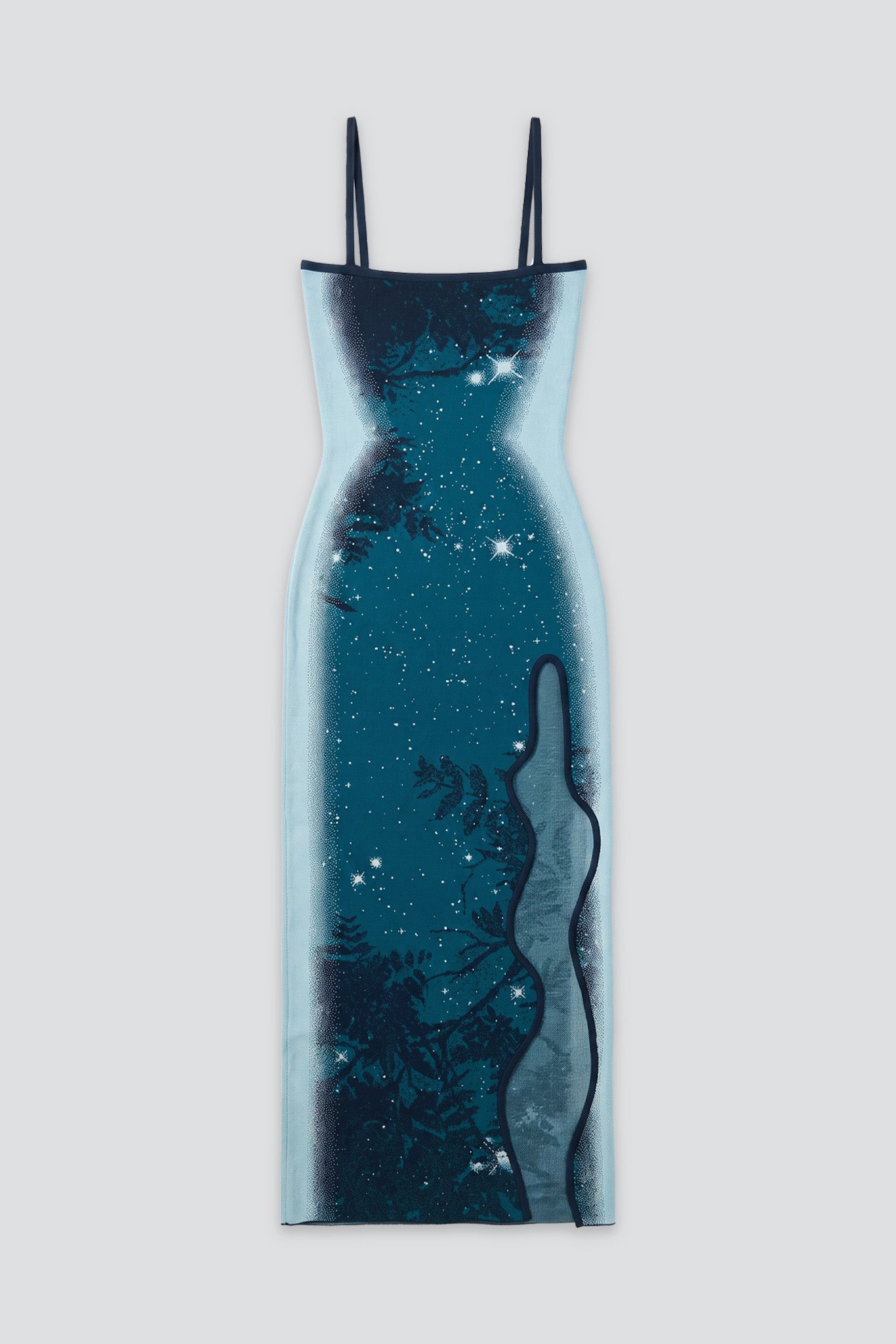 Avalon Teal Iris Maxi Tank Dress