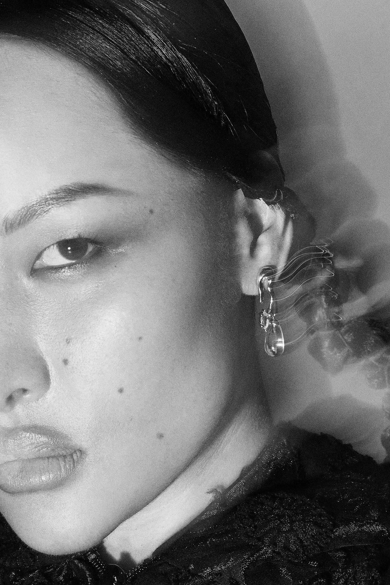 Awe Inspired x Collina Strada Gold Mini Petal Drop Earrings