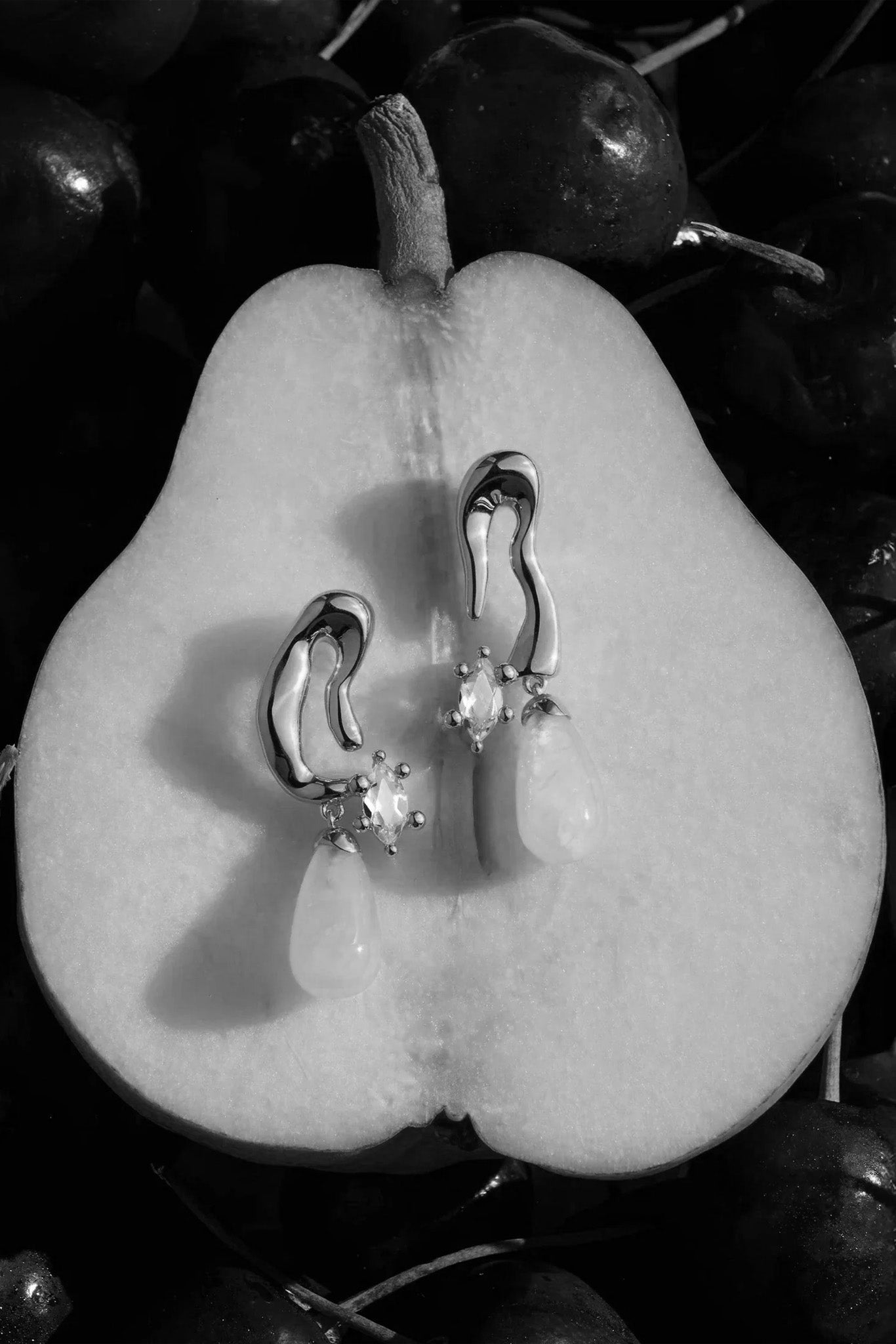 Awe Inspired x Collina Strada Gold Mini Petal Drop Earrings