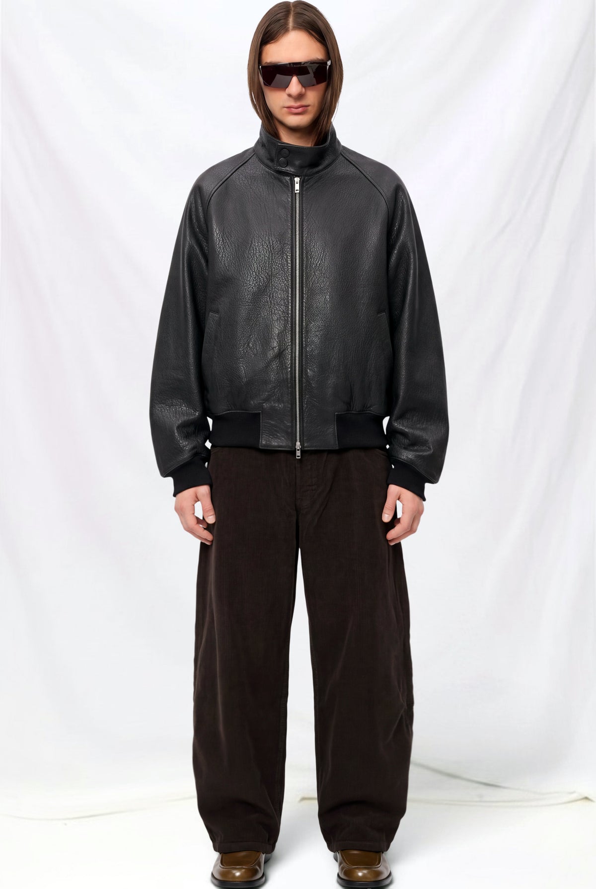 Black Over Leather Jacket