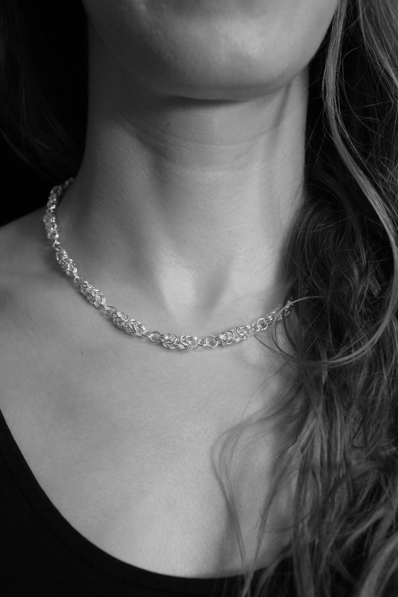 Silver Byzantine Necklace