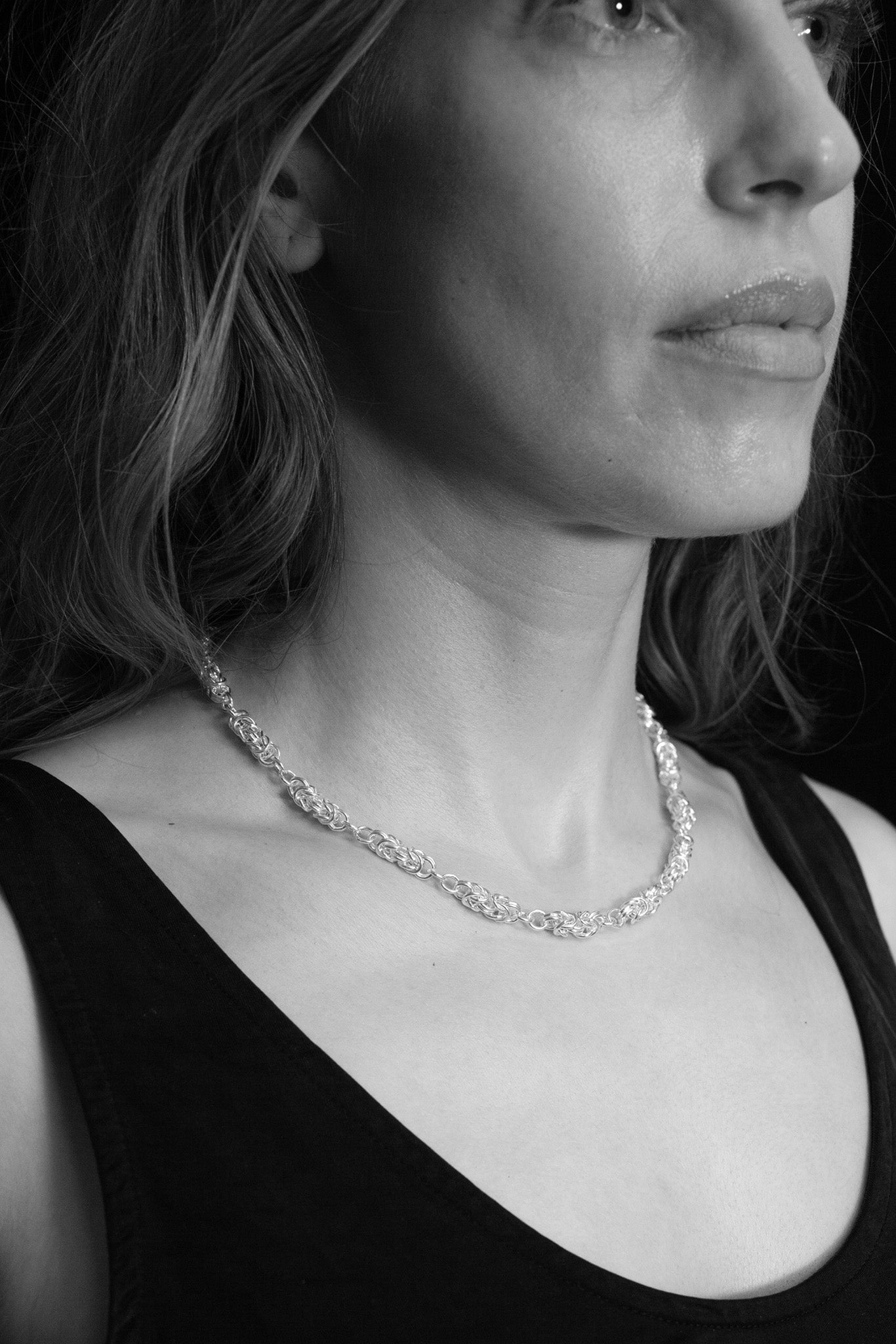 Silver Byzantine Necklace