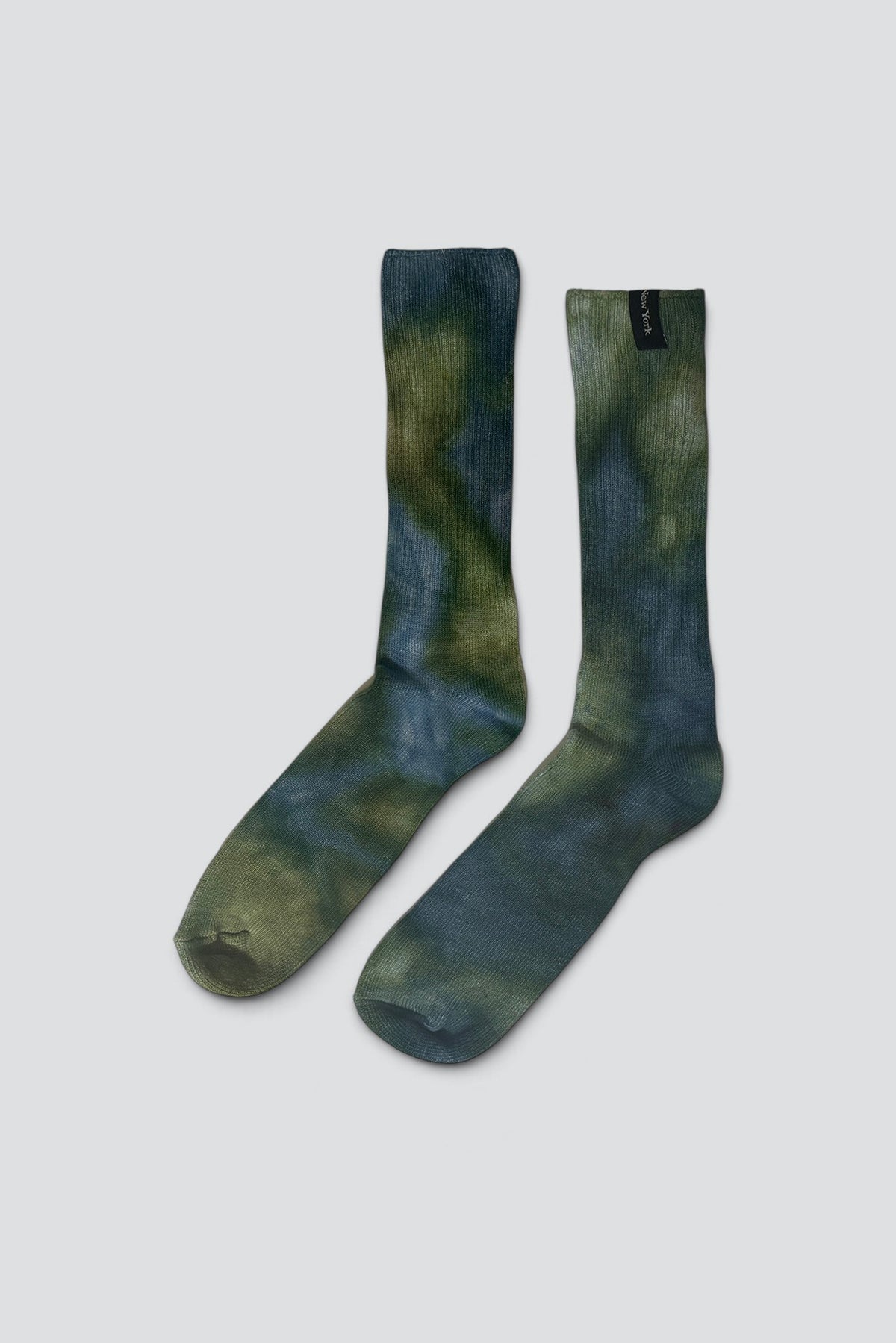 Bamboo Green/Blue Tie Dye Sock
