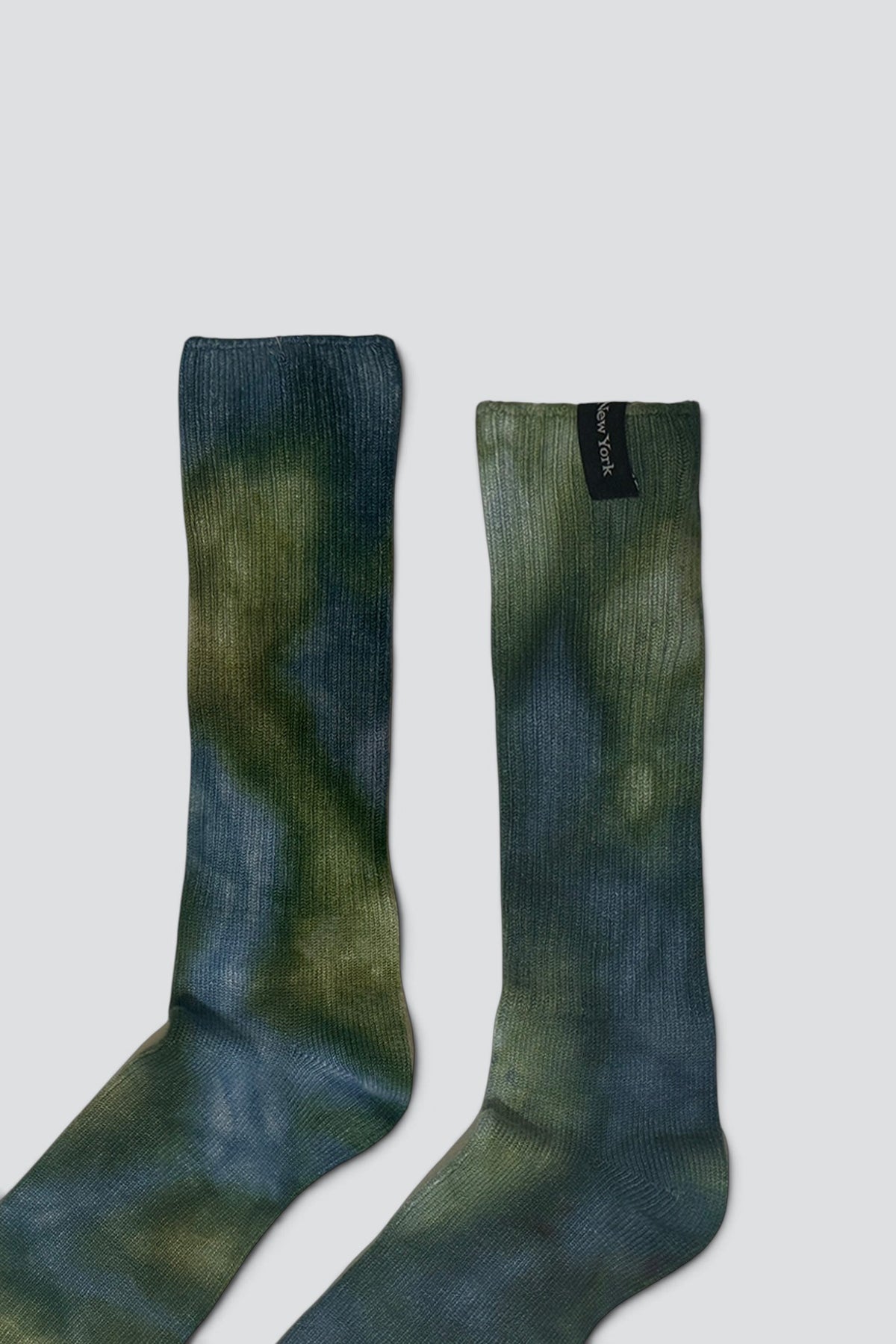 Bamboo Green/Blue Tie Dye Sock