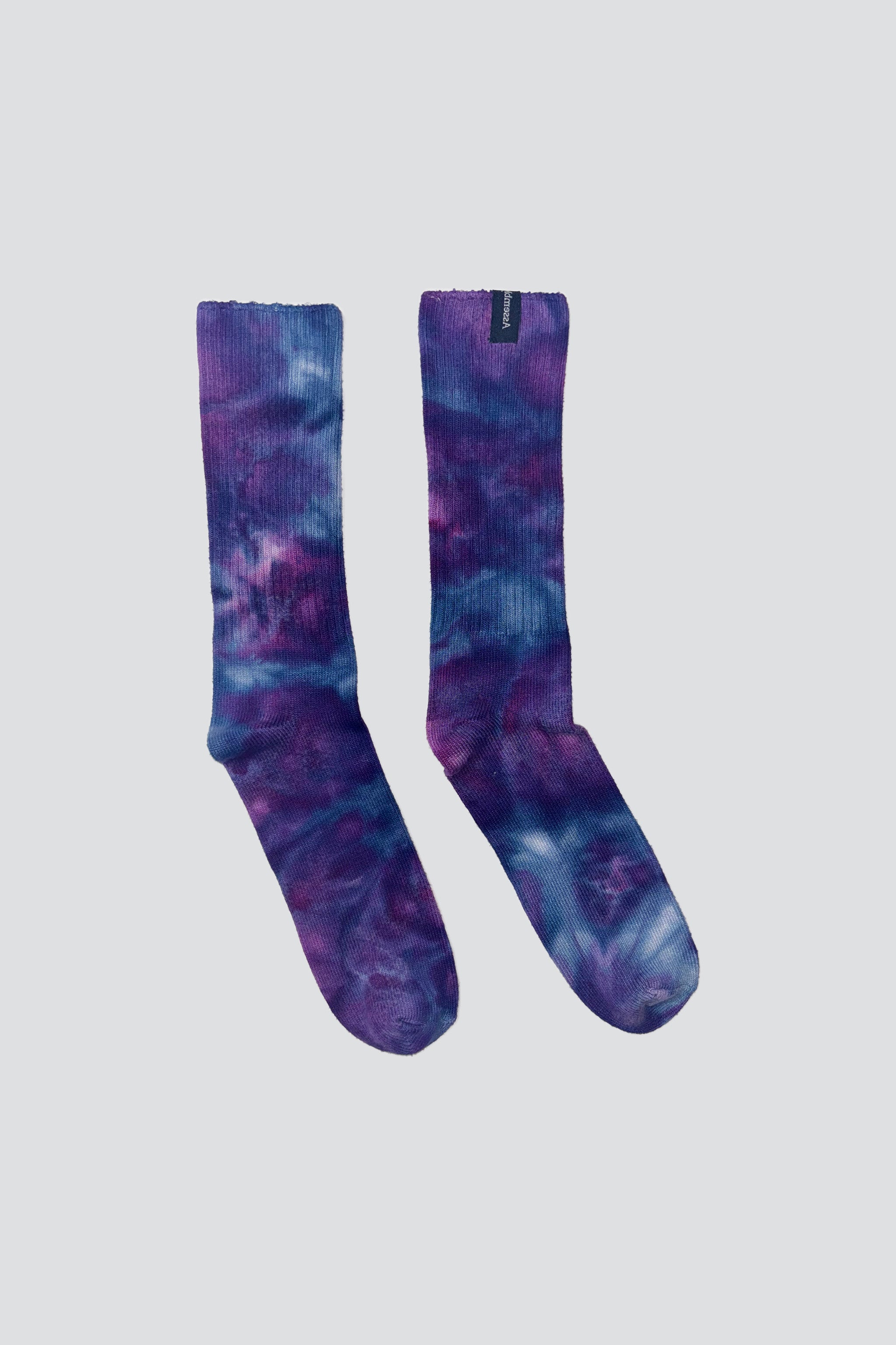 Bamboo Purple Acid Tie Dye Sock