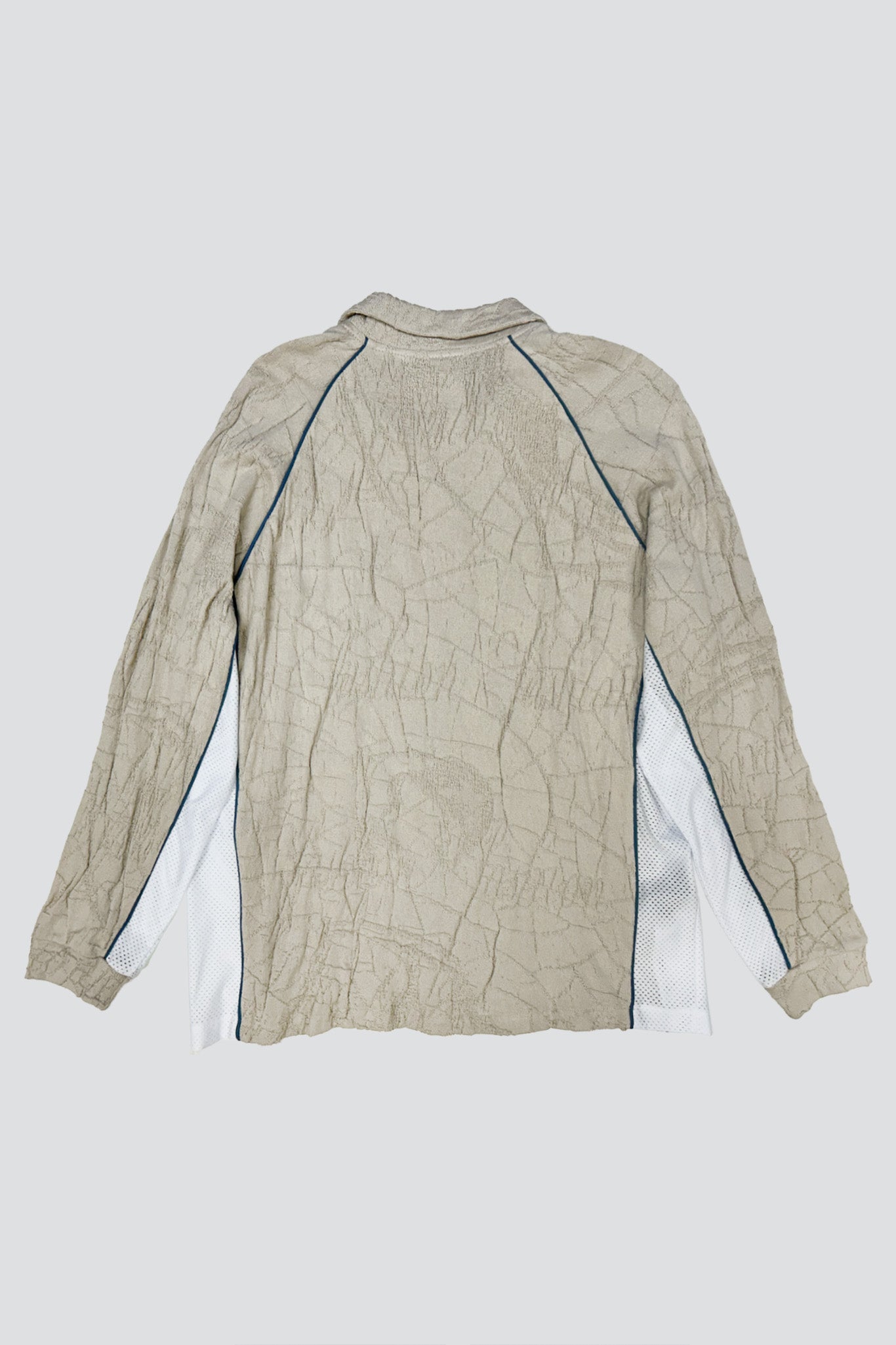 Beige Knit Football Top