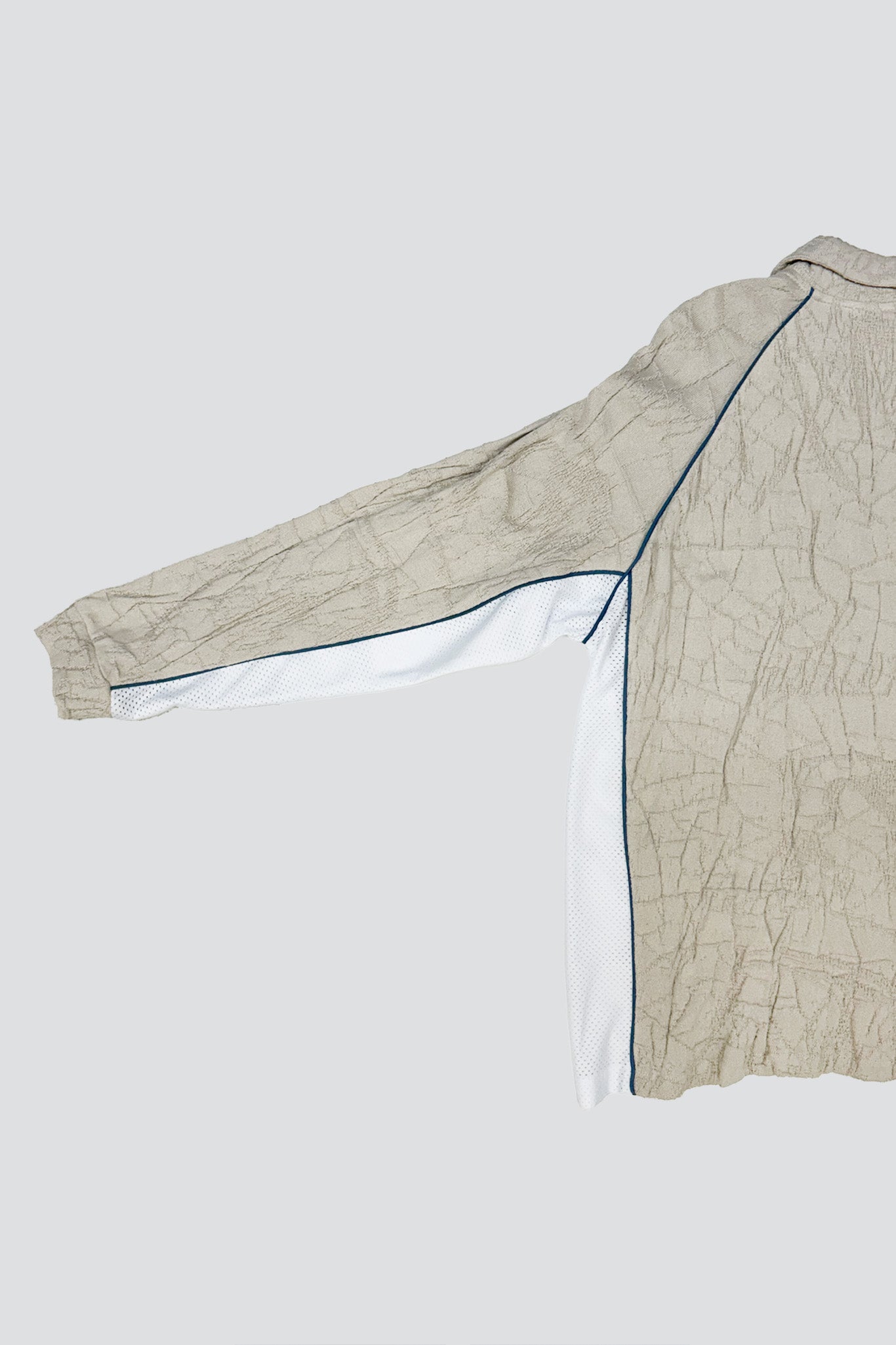 Beige Knit Football Top