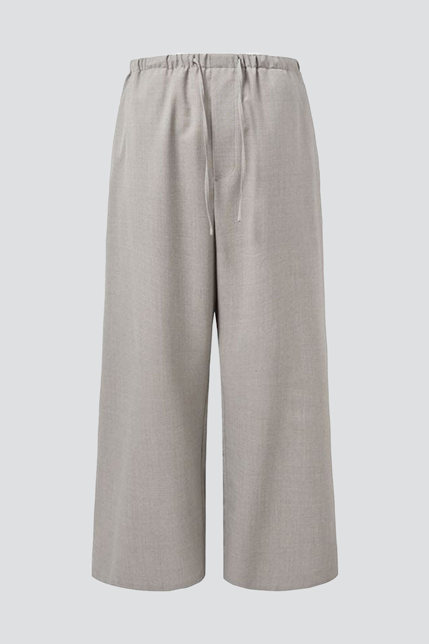 【BAON】Dumming Banding Wide Pants Amomento Cotton Banding Wide Pants in Black | Parallel