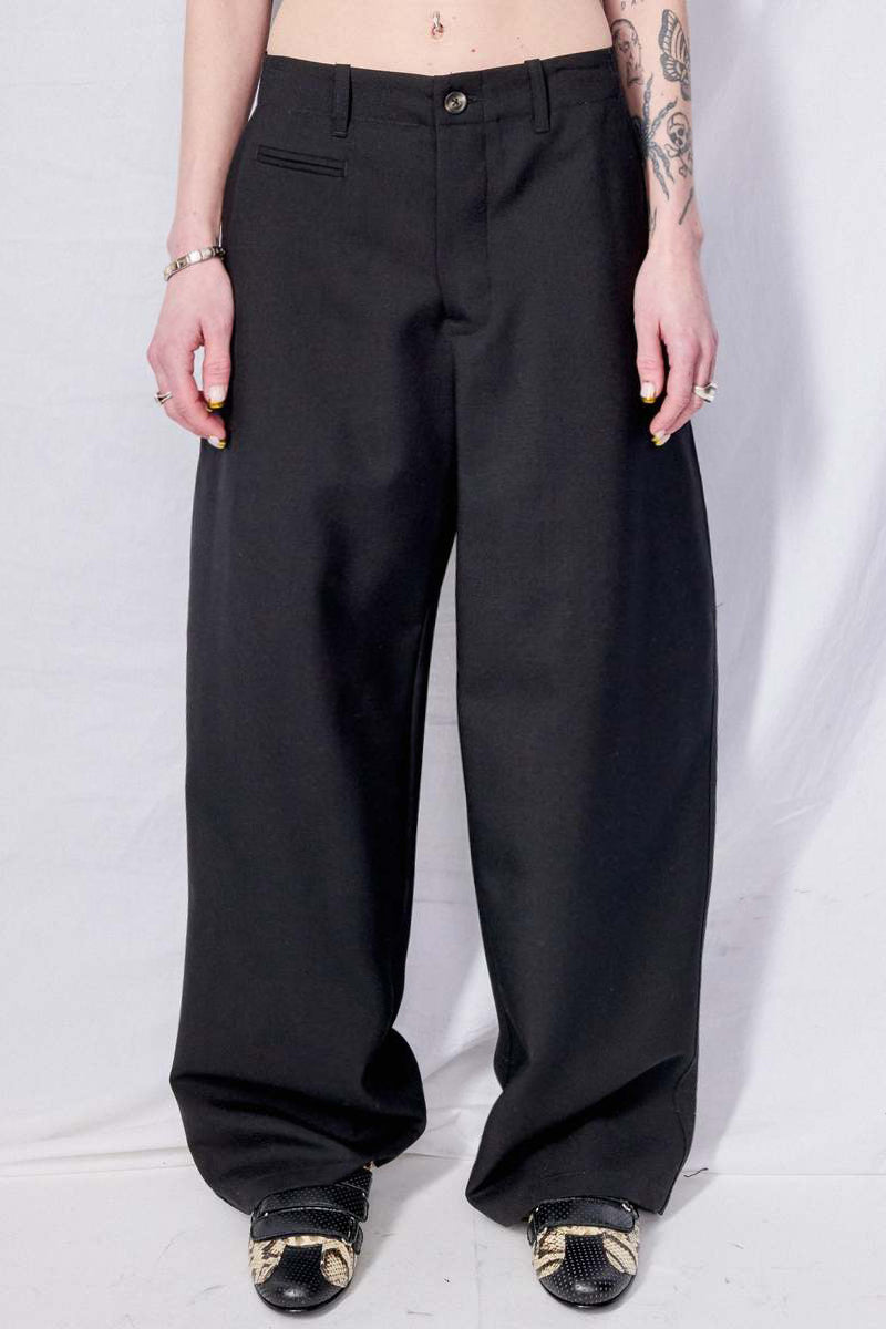 Black Suiting Full Pant