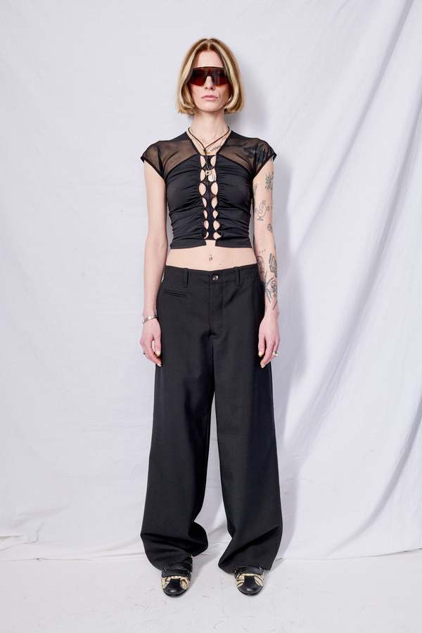 Black Suiting Full Pant