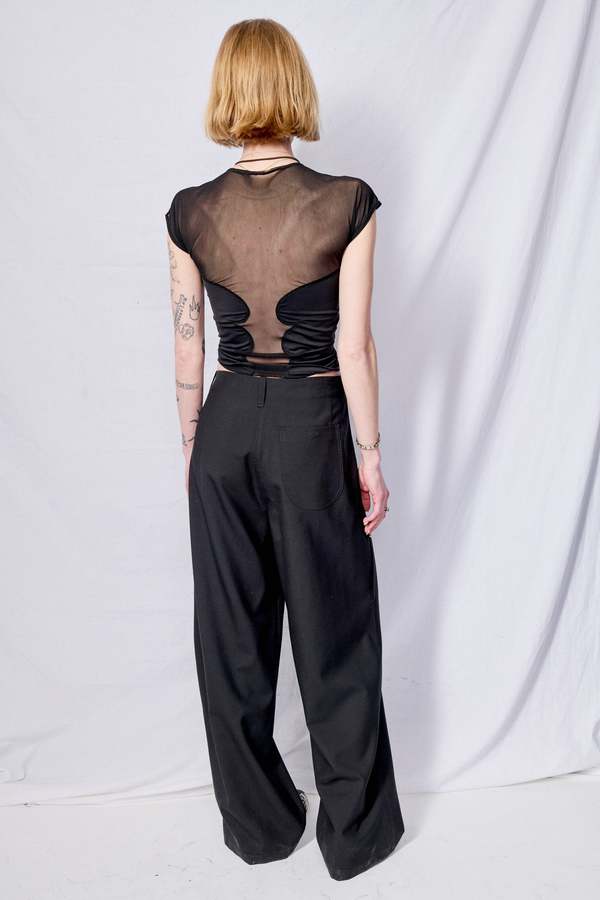 Black Suiting Full Pant