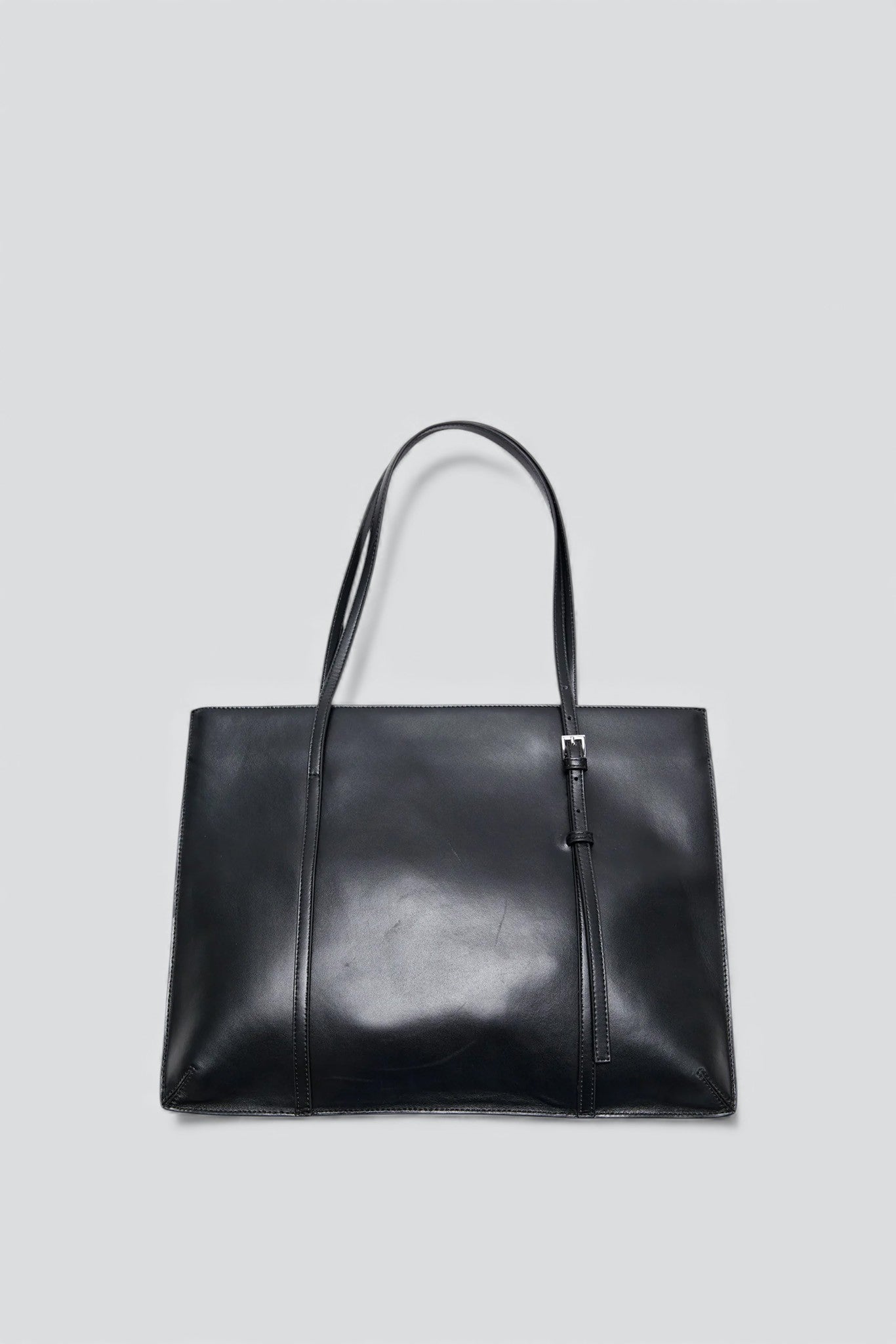 Black 90s Messenger Tote