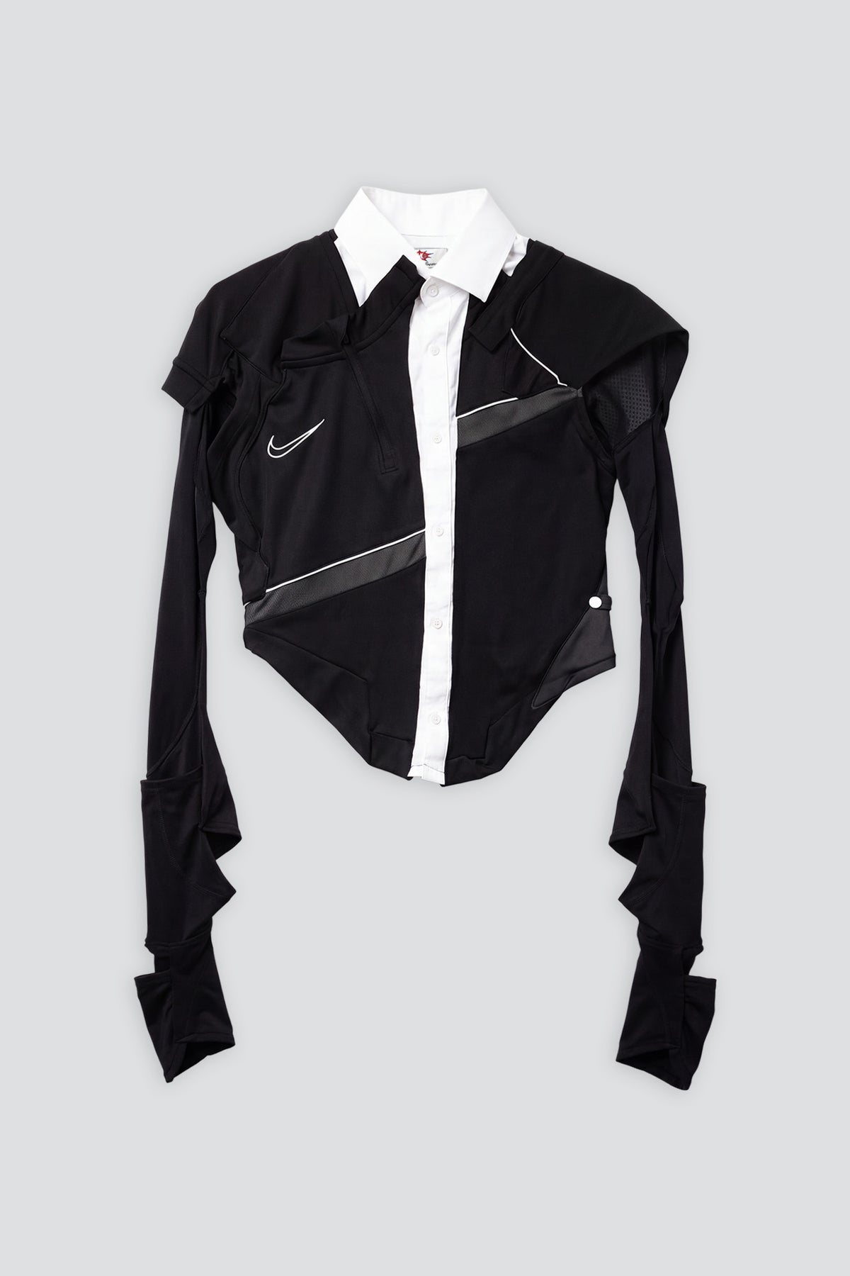 Black AMG Draped Football Shirt