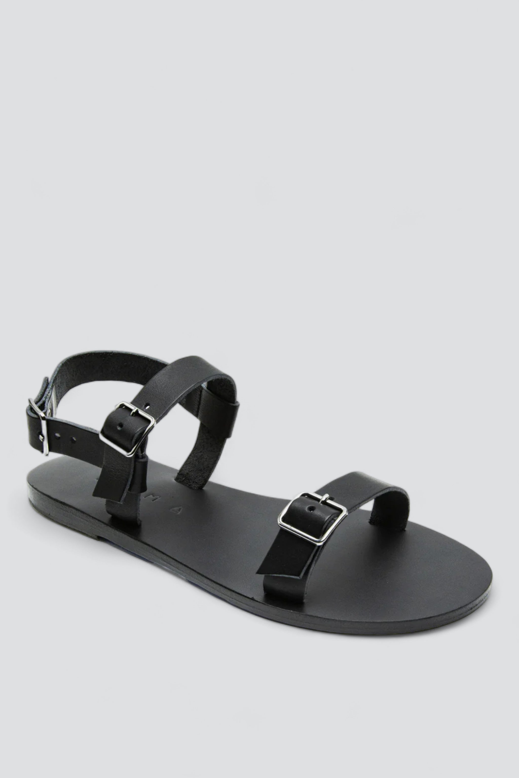 Black Aegina Sandals